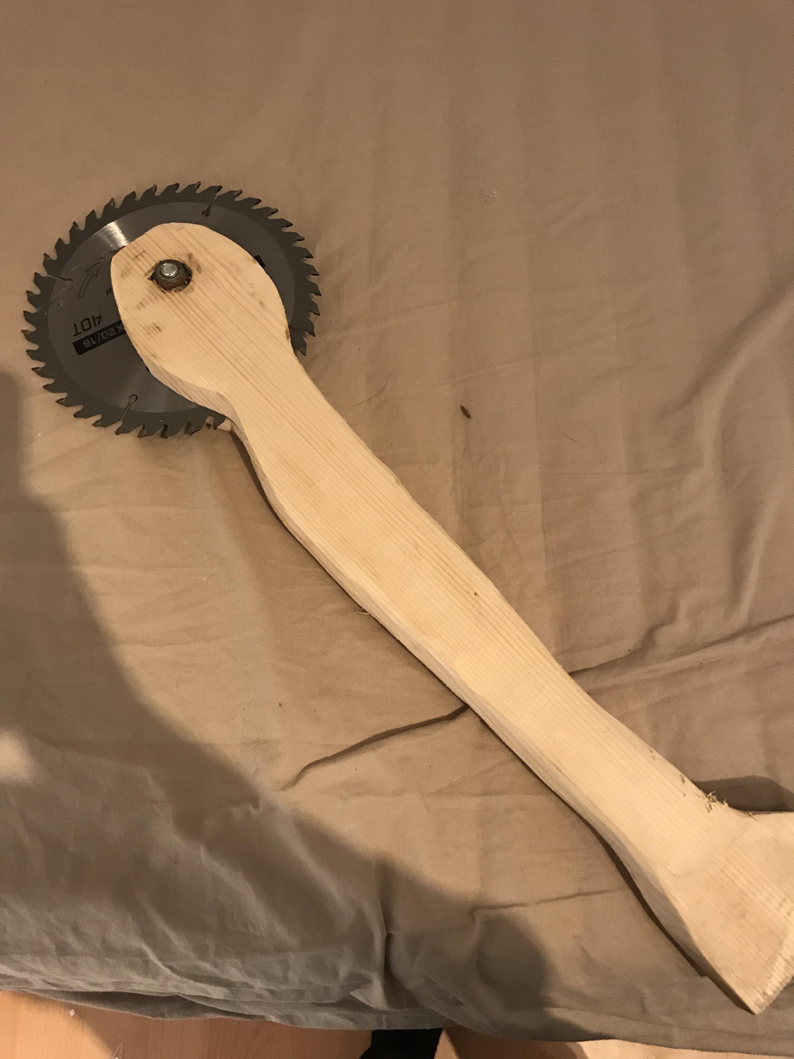 Saw blade axe r/weapons