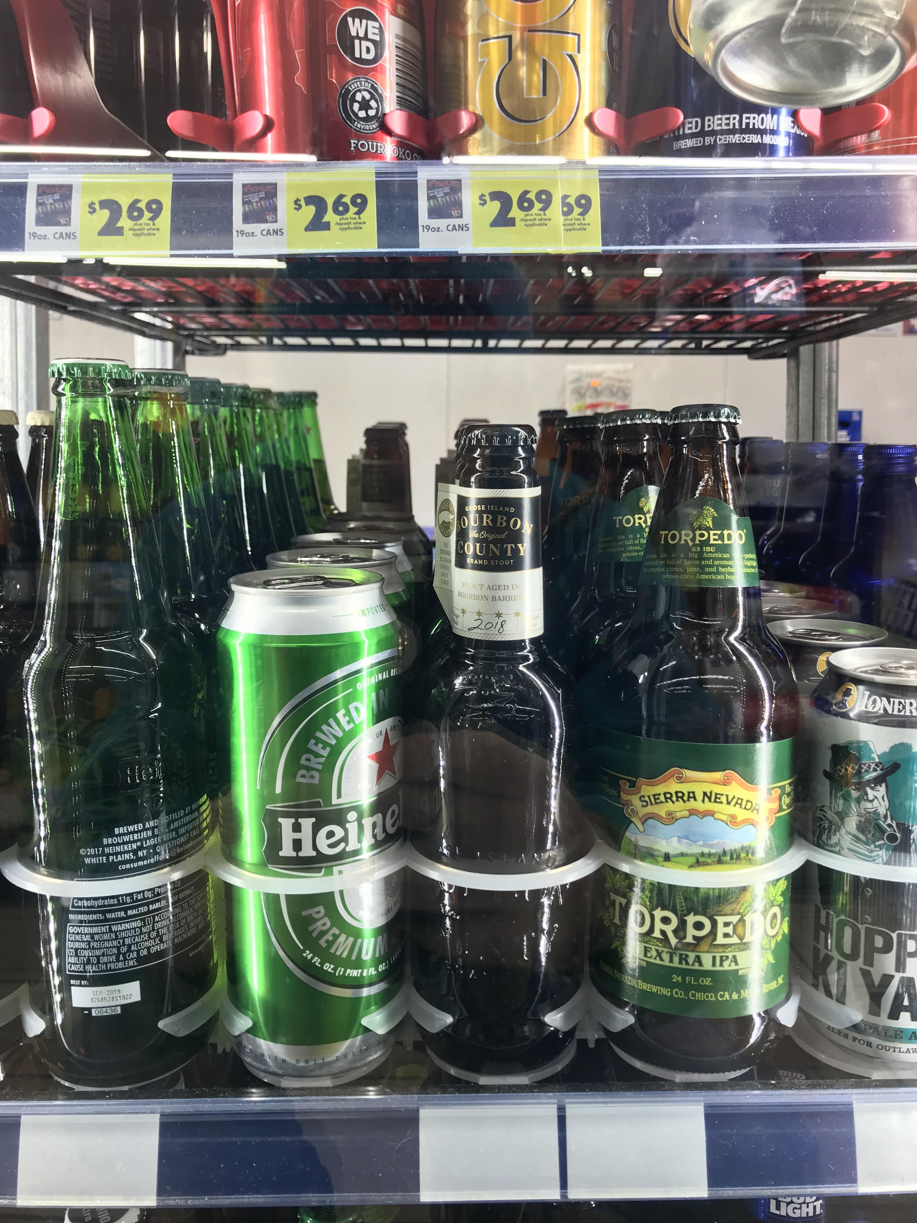 Bourbon County at a local gas station. Right under the Four Loko. r