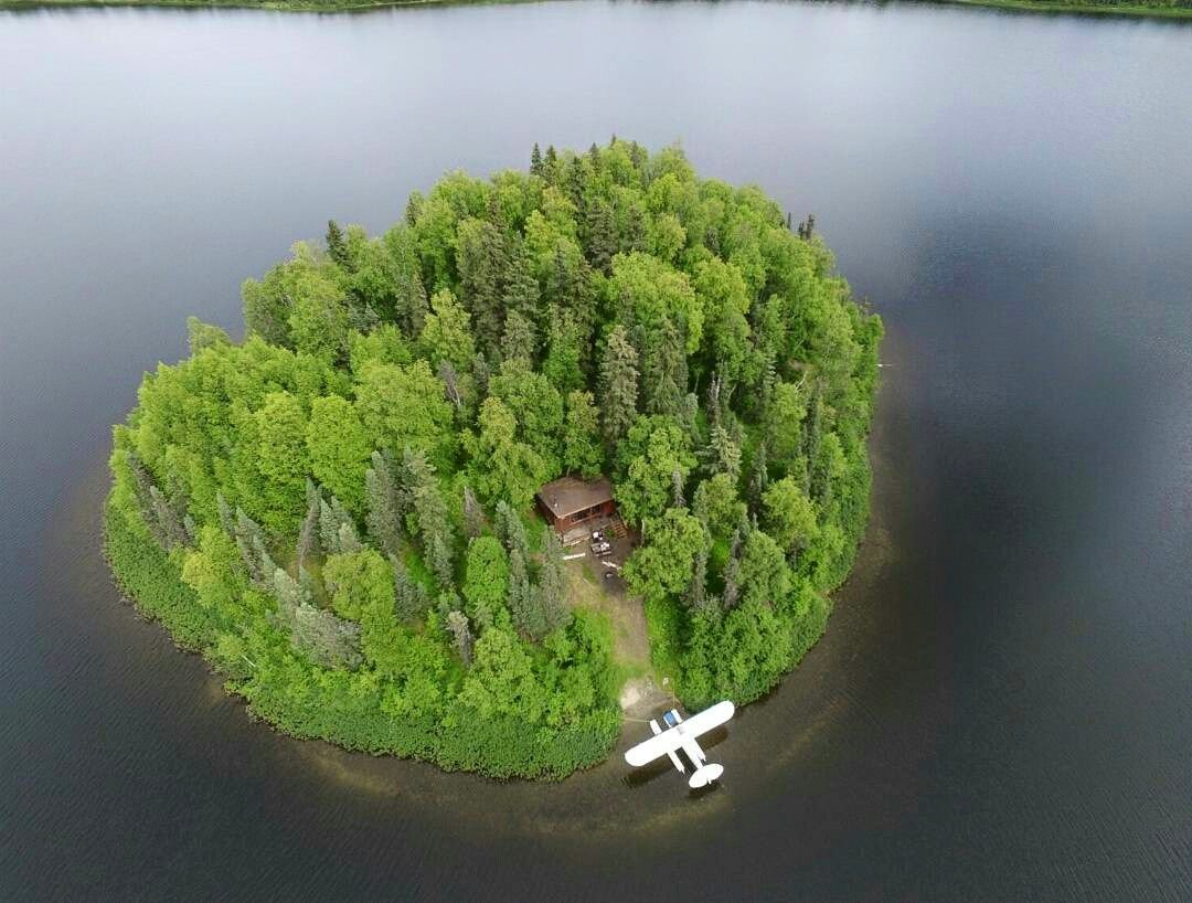 Noah's Island, Red Shirt Lake, Alaska r/pics