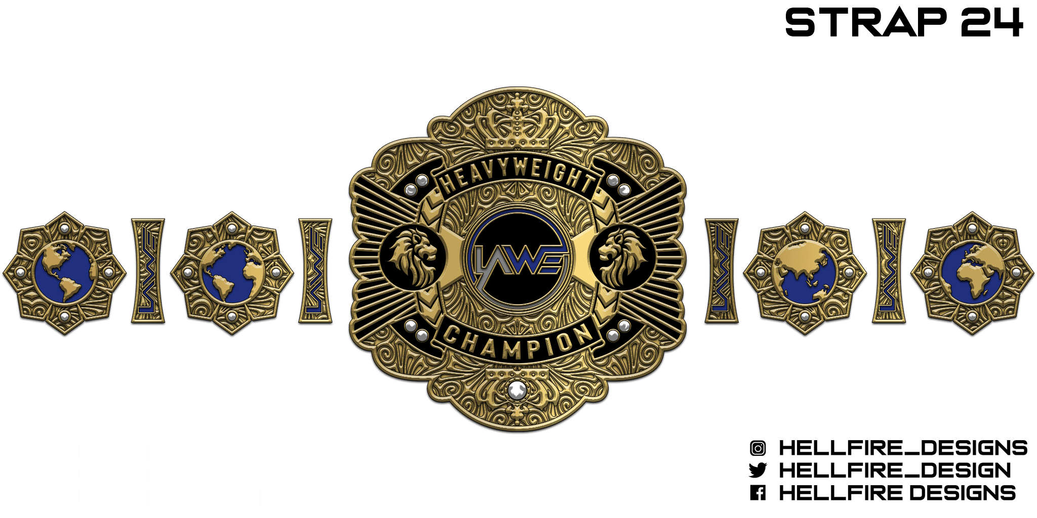 LAWE Heavyweight Championship Render (credit to u/HexHellfire for the render) r/WWEGames