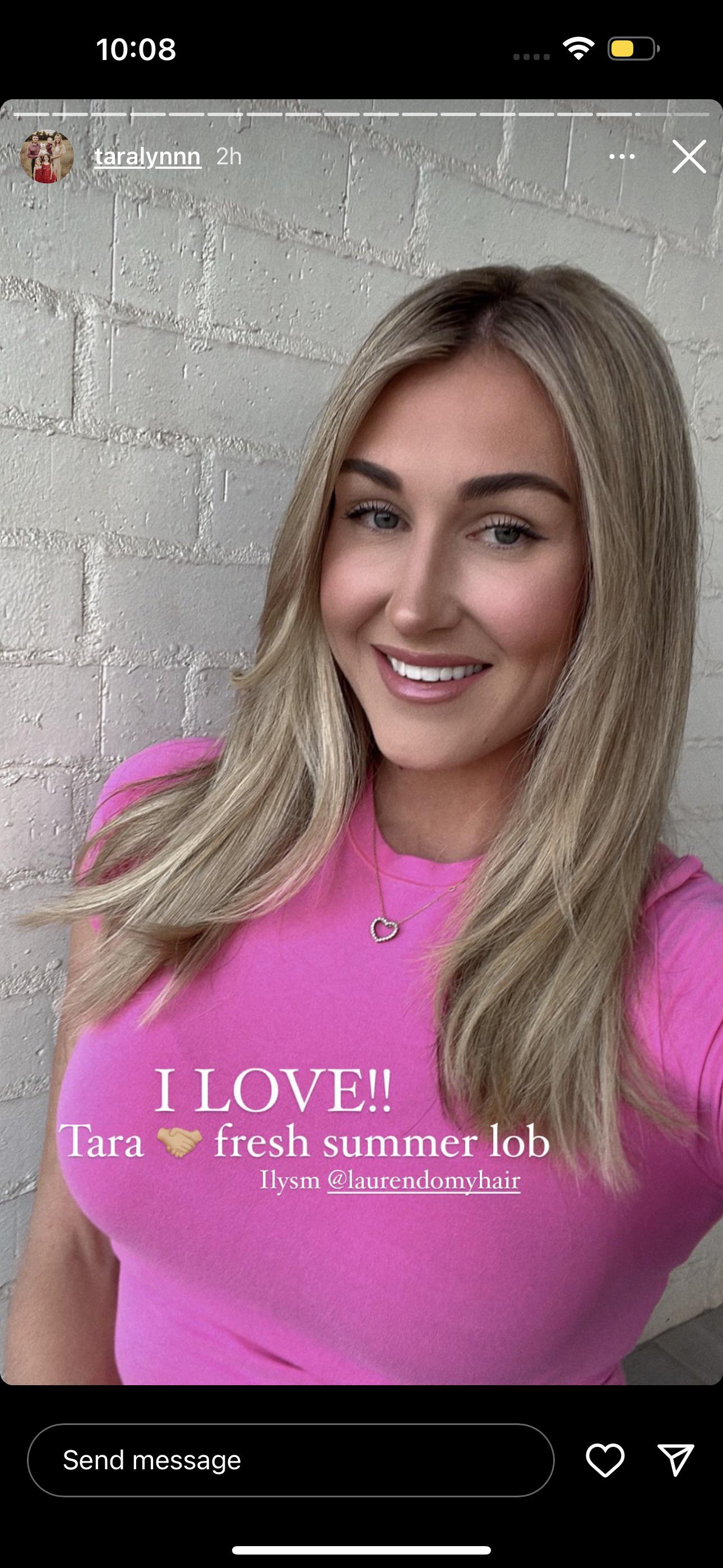 But Tara doesn’t read snark about herself. Then gets rid of her