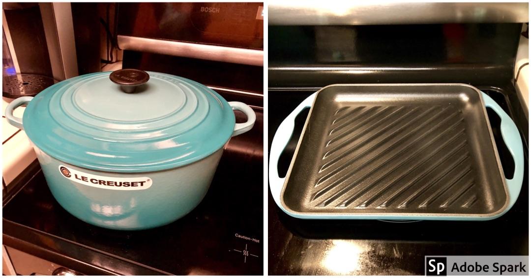 My first pieces from the Le Creuset outlet store! 216 for the 7.25qt