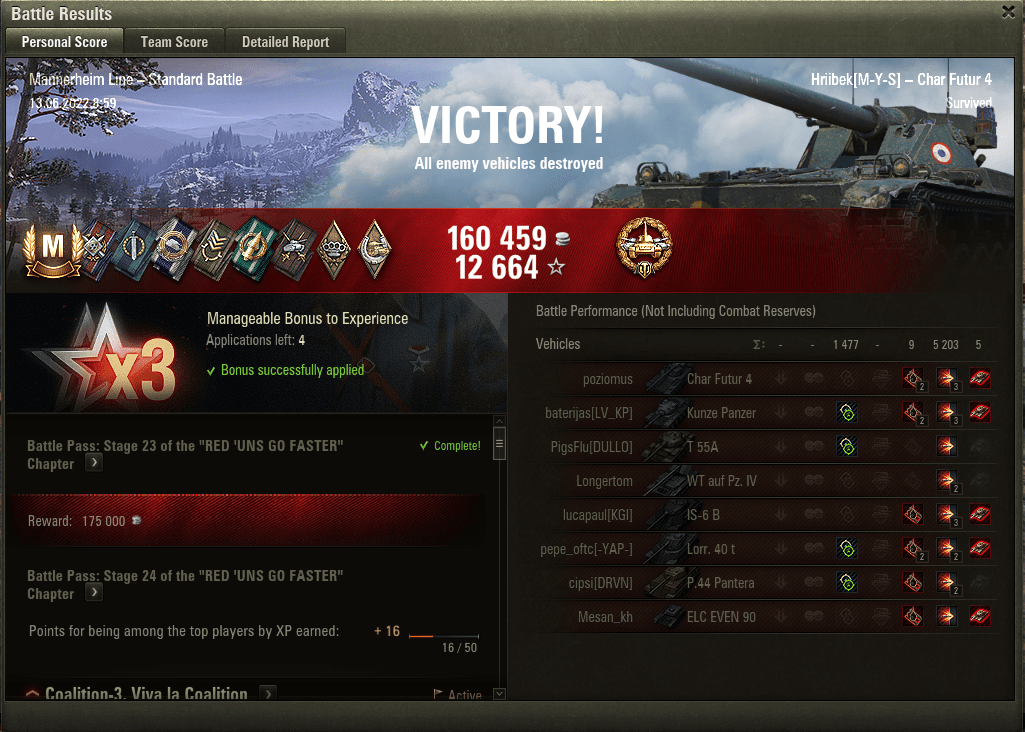 So I bought my first tank for Battle Pass tokens. This was my third