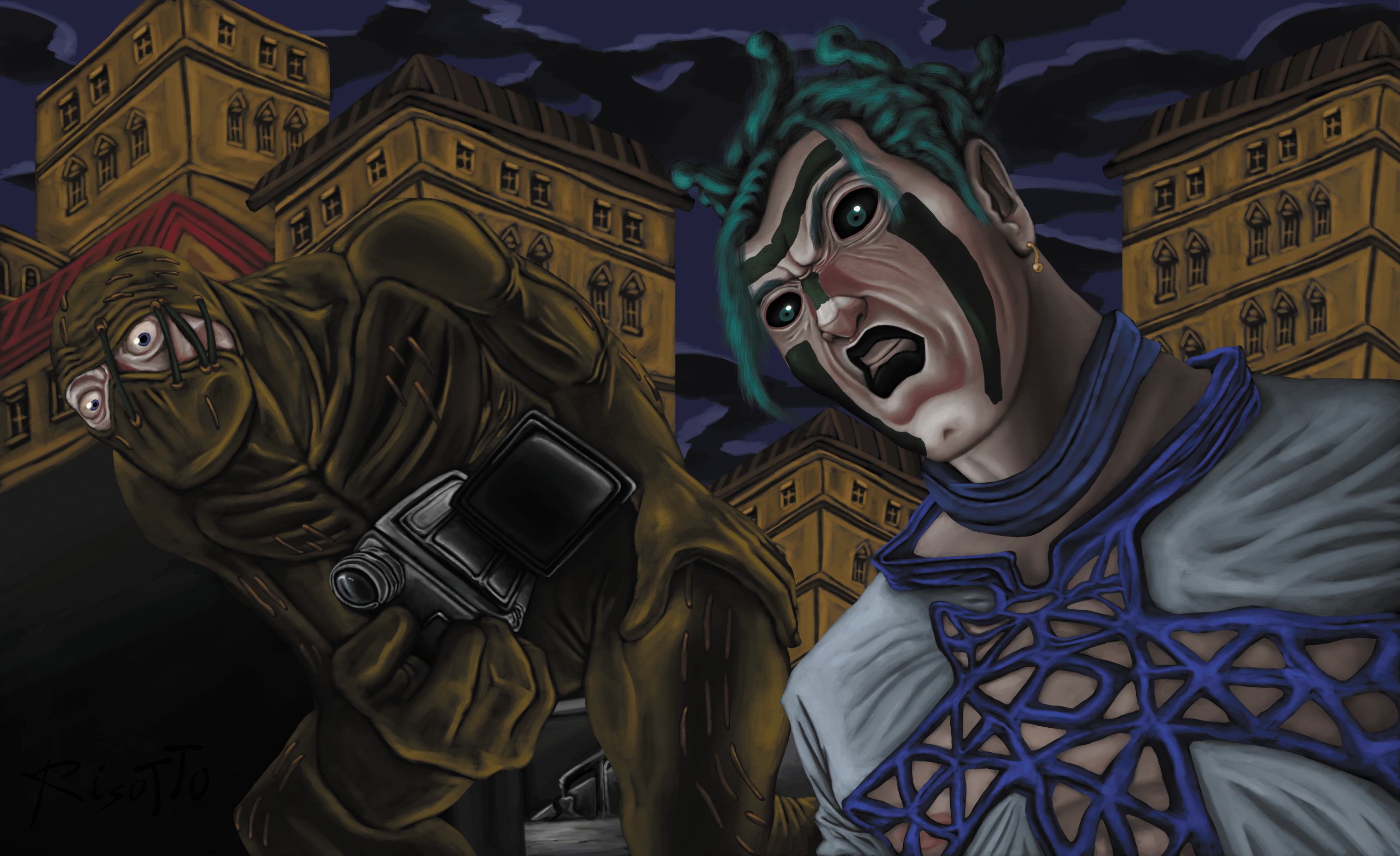 [Fanart] I drew Cioccolata and Secco StardustCrusaders