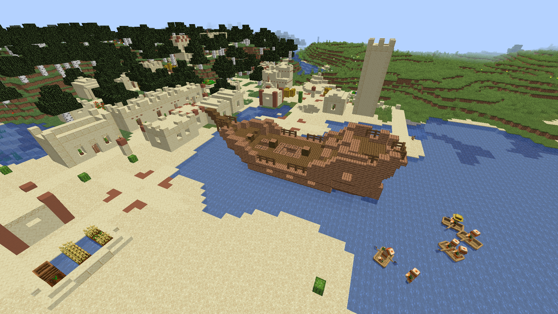 Fishing village, I guess r/Minecraft