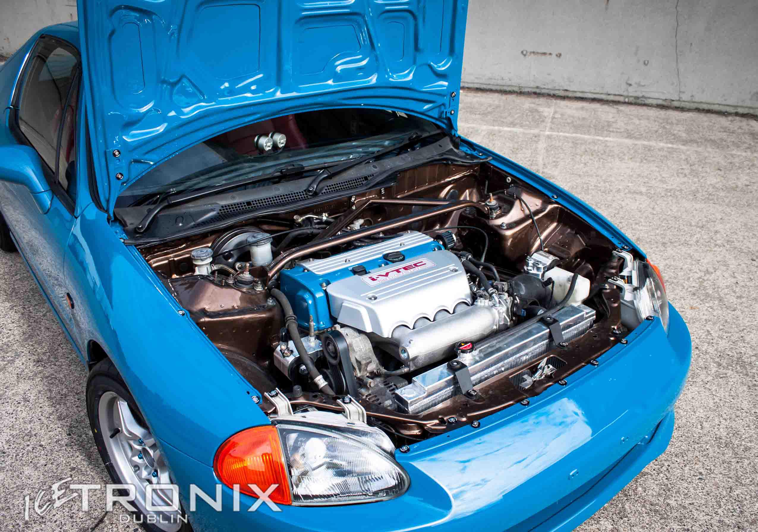 Not mine but here is a K series swap r/DelSol