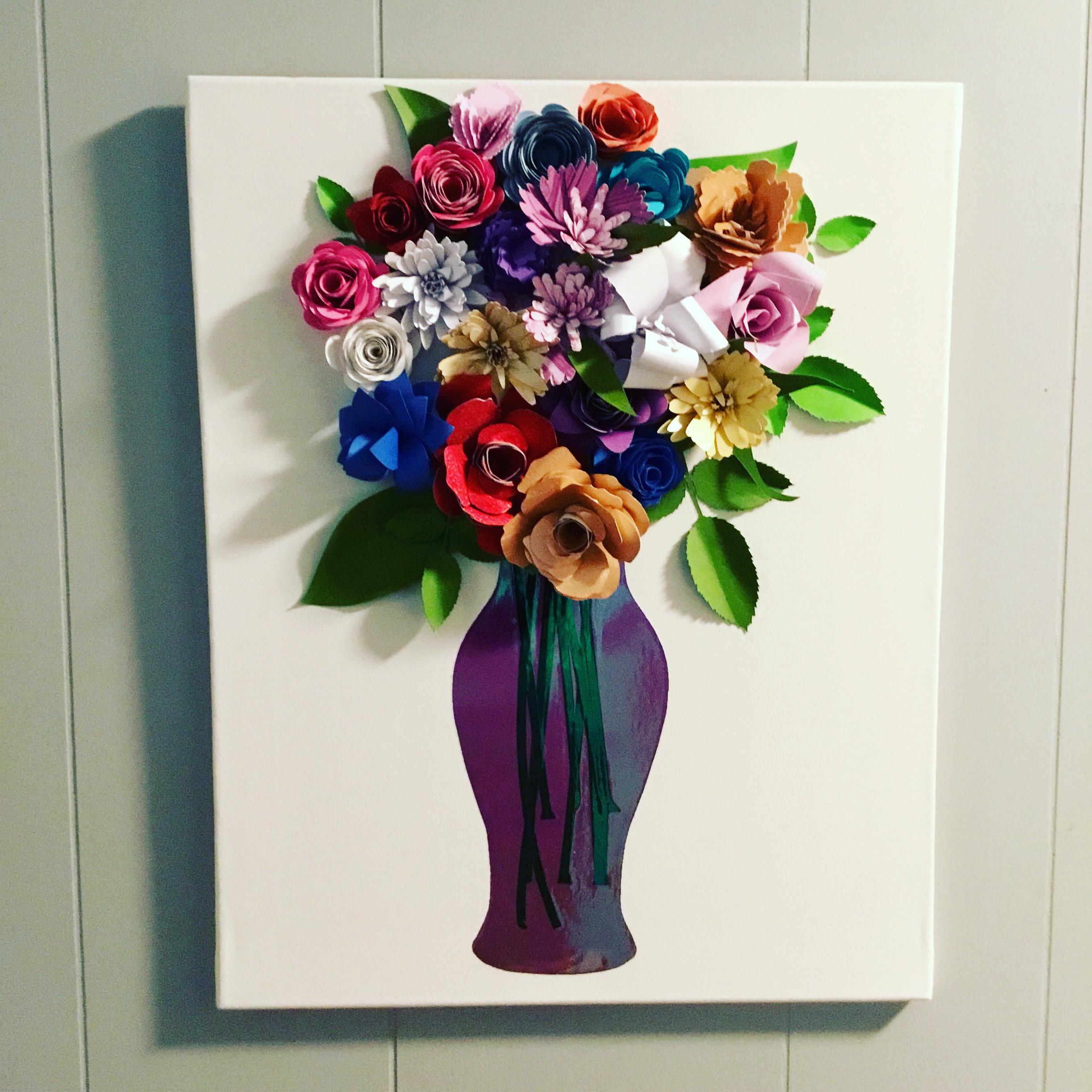 Vase of flowers. Took me forever cause I'm still learning how to size