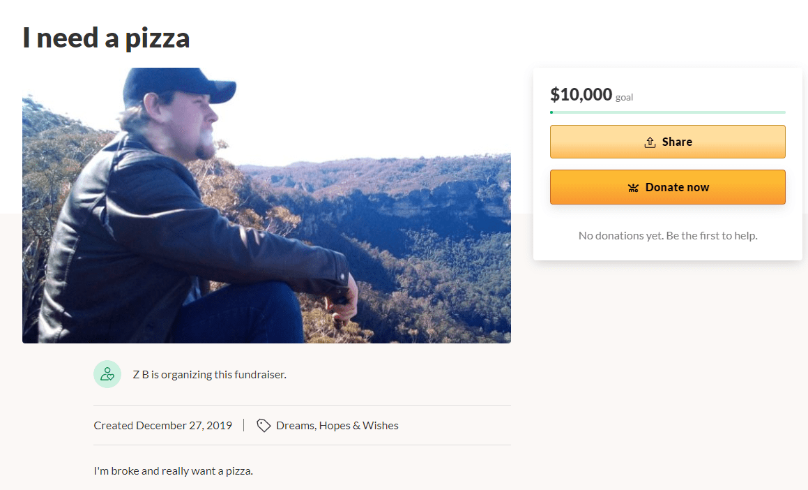 Cheap Pizza! r/DontFundMe