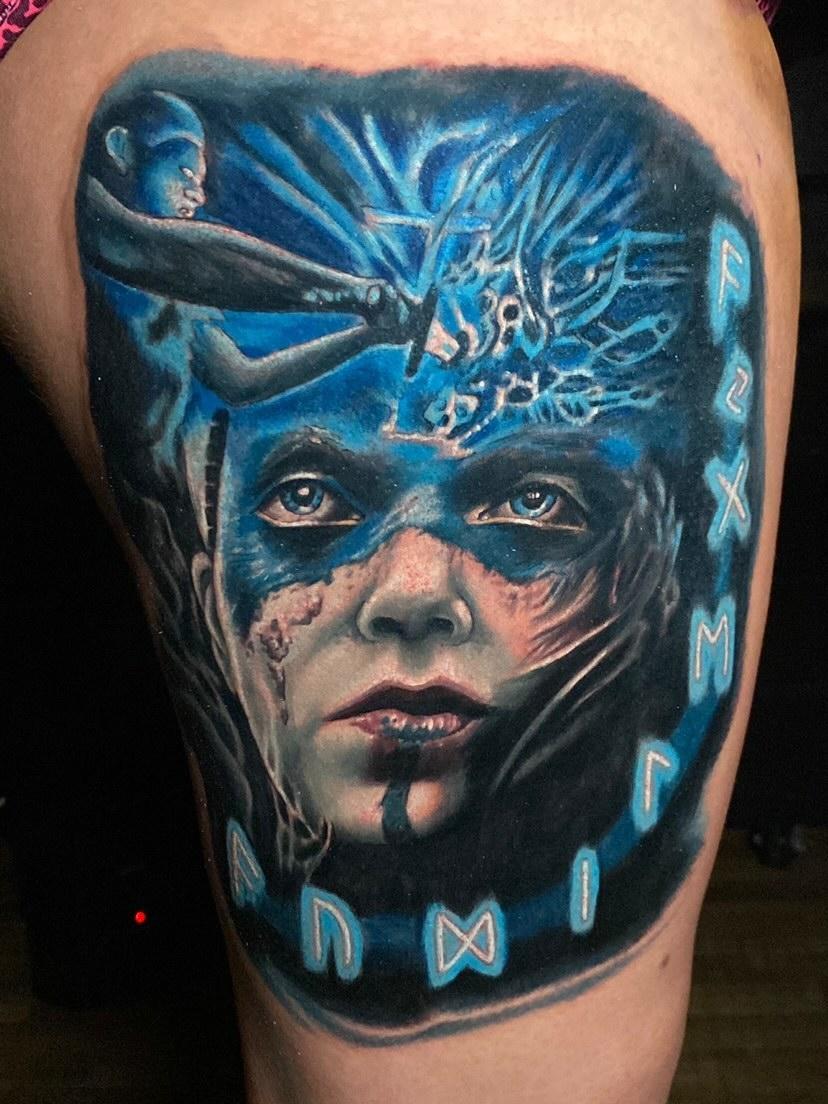 Ten hour session done by Ian McCusker at Seven Seas Tattoo in Buffalo