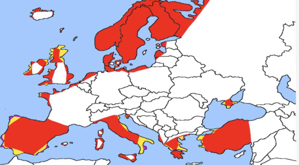 Europe the peninsula of peninsulas of peninsulas of peninsulas r/MapPorn