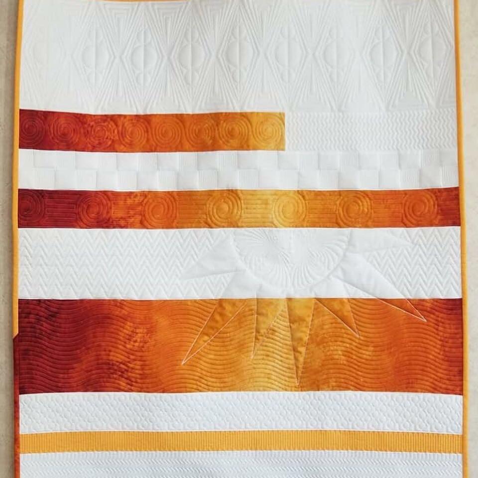 Tequila sunrise. Or close enough to one. r/quilting