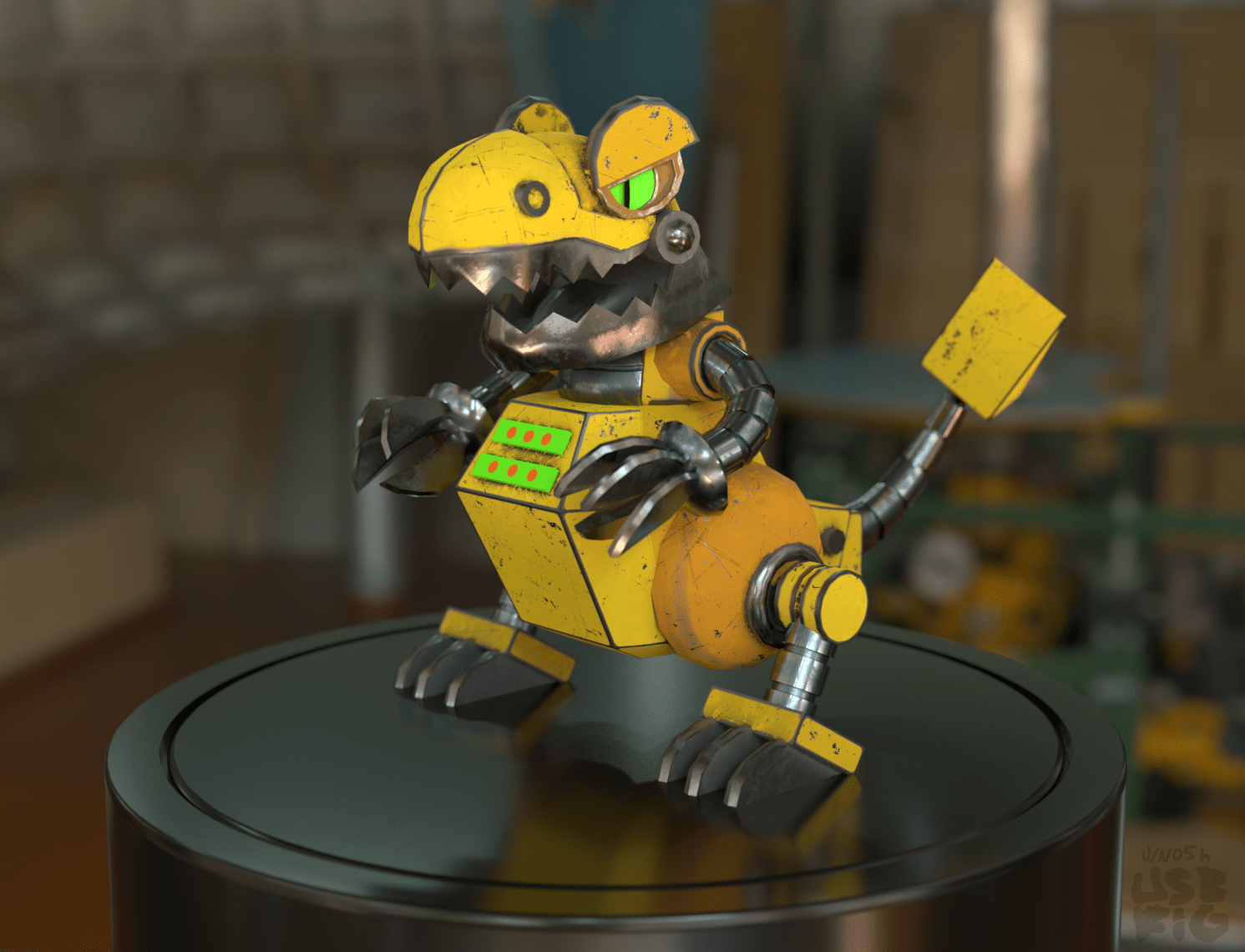Made a robot Grarrl for some texturing practice. based on the old