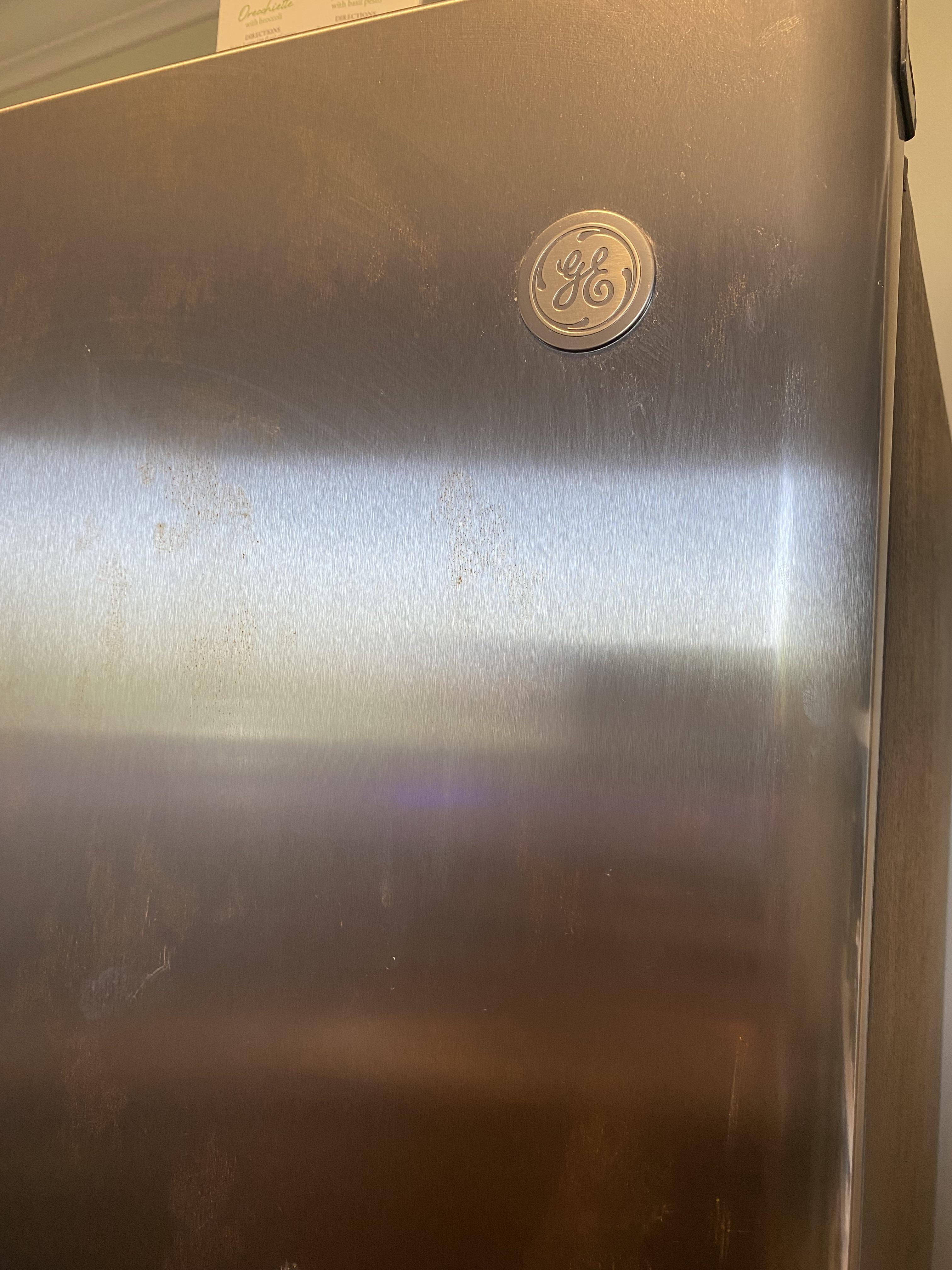 How do I clean my stainless steel appliances that have rusted spots