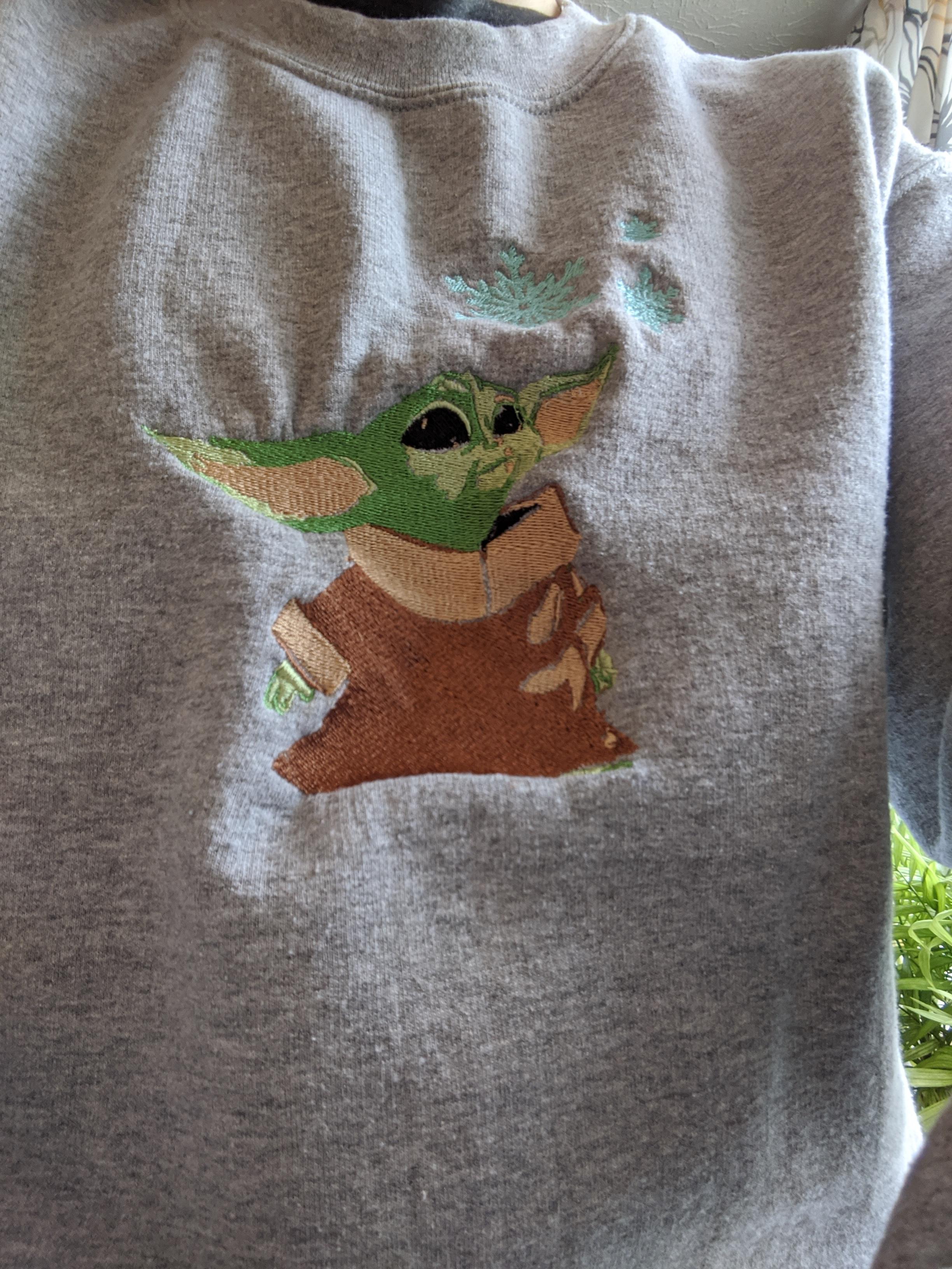 I made a baby Yoda Sweater! r/BabyYoda
