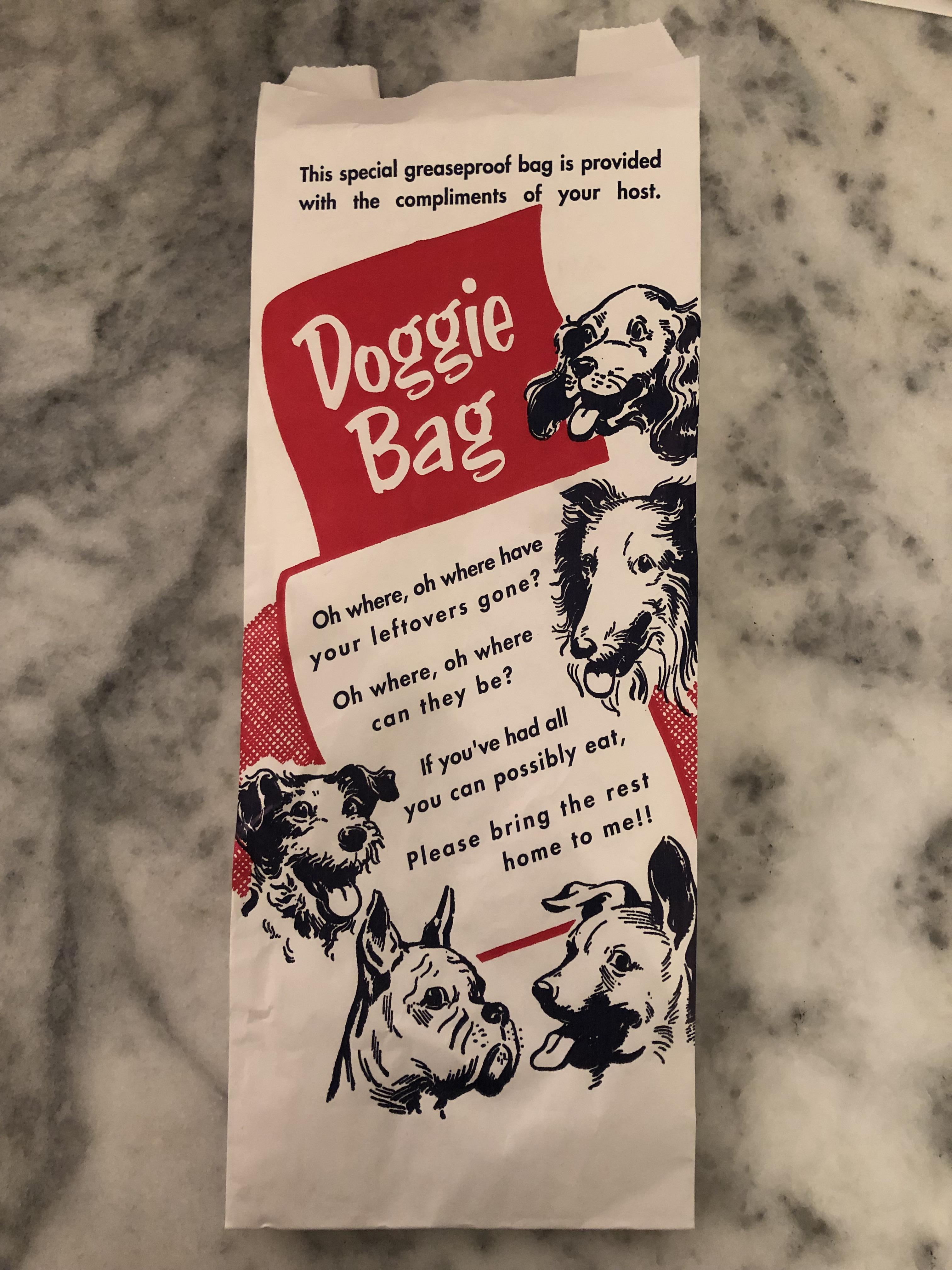 This doggie bag for leftovers from a restaurant r/mildlyinteresting