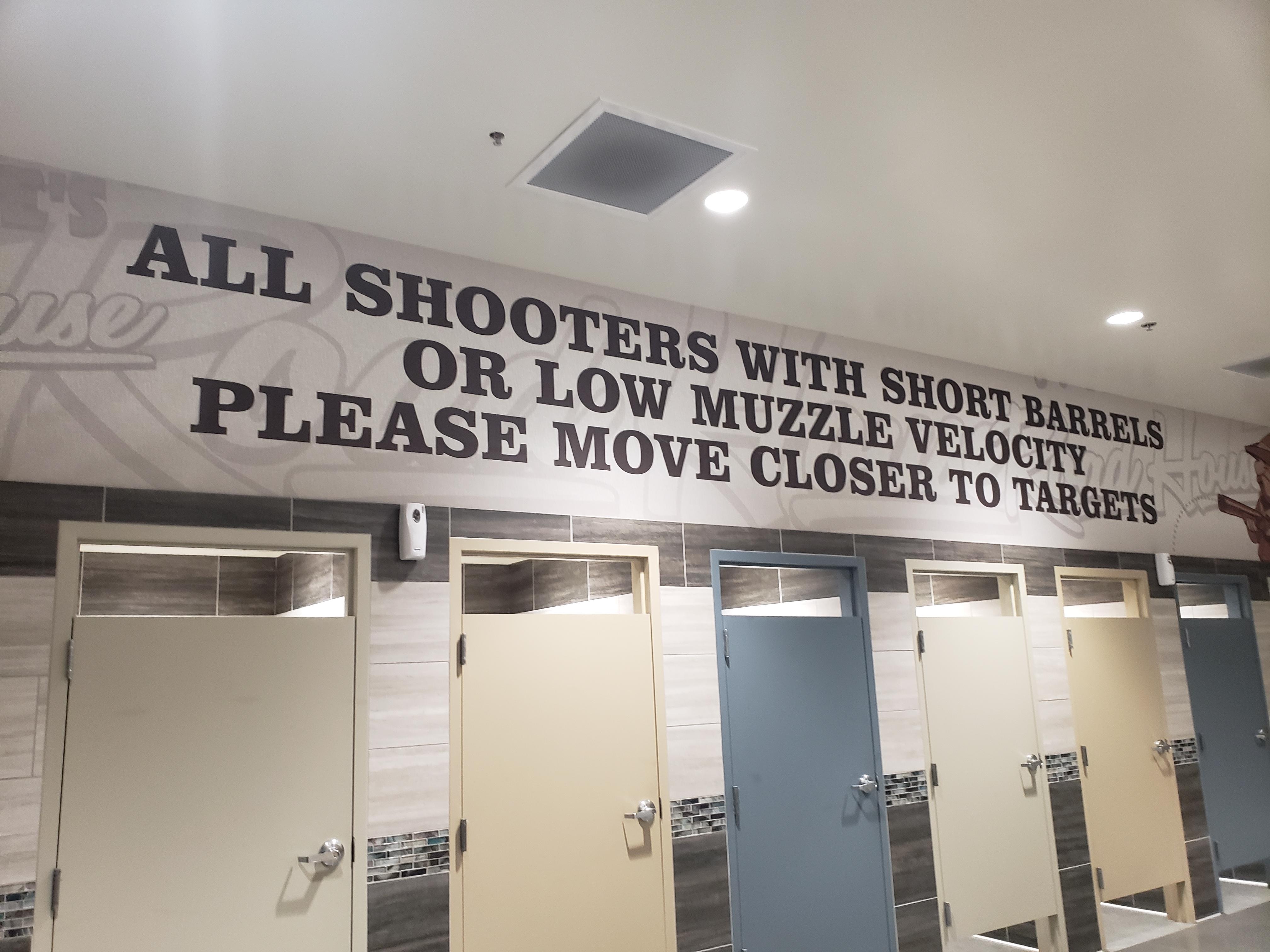 Mens barhroom inside worlds largest Chevron Gas Station Terribles