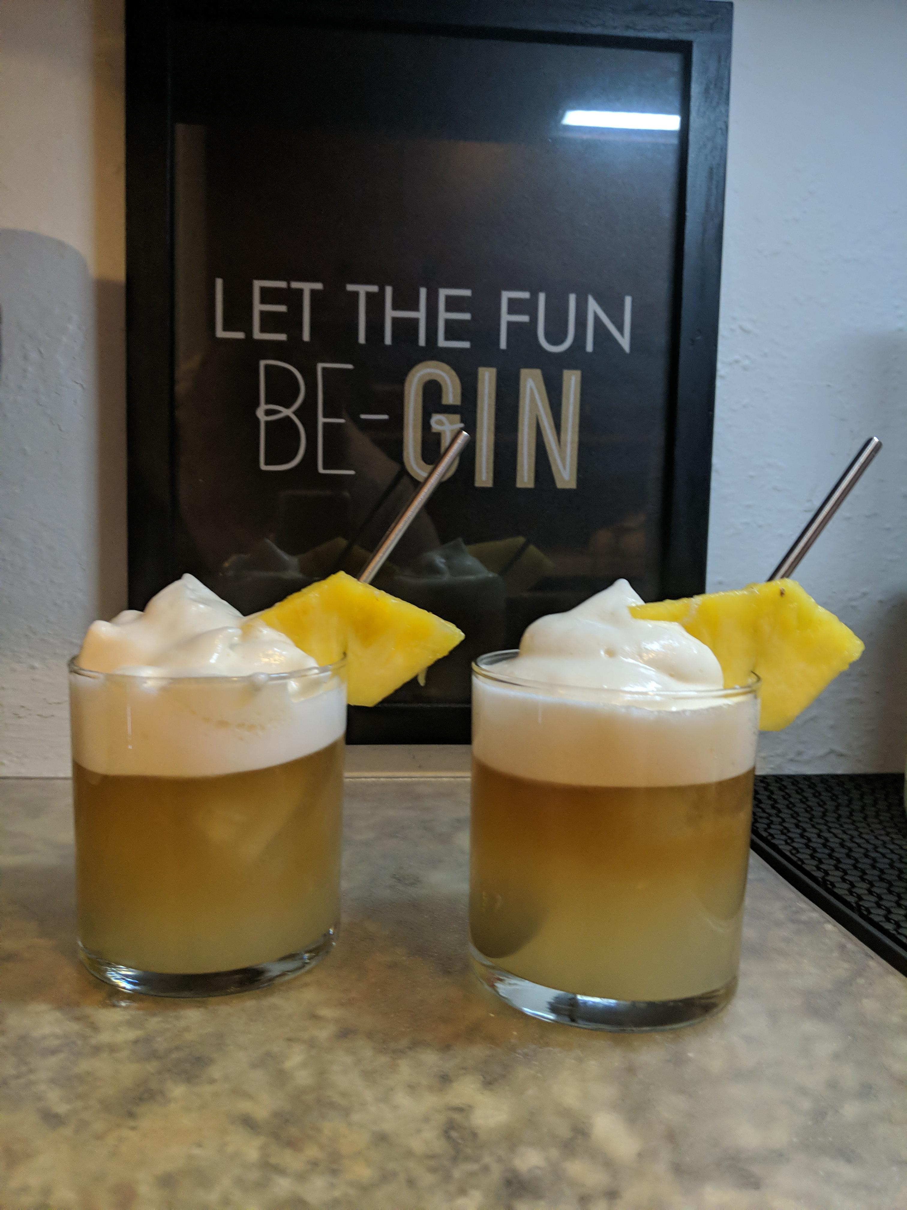 Inspired by Monkey Pod Kitchen, Lahaina HI, Mai Tai with passion fruit