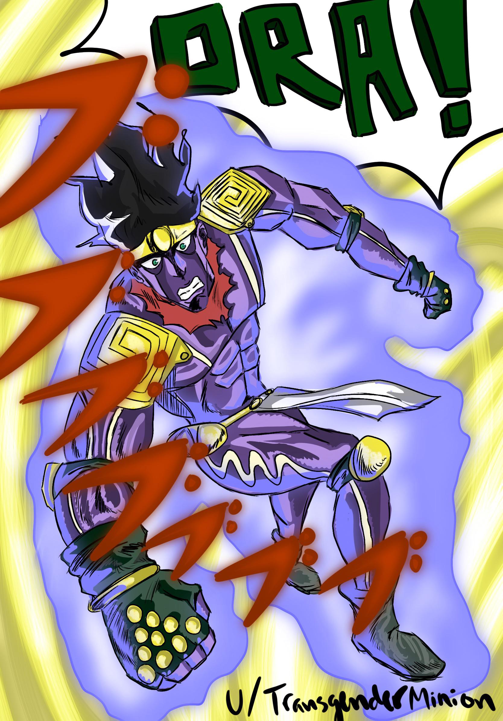 [Fanart] Drew the Best Stando! : r/StardustCrusaders
