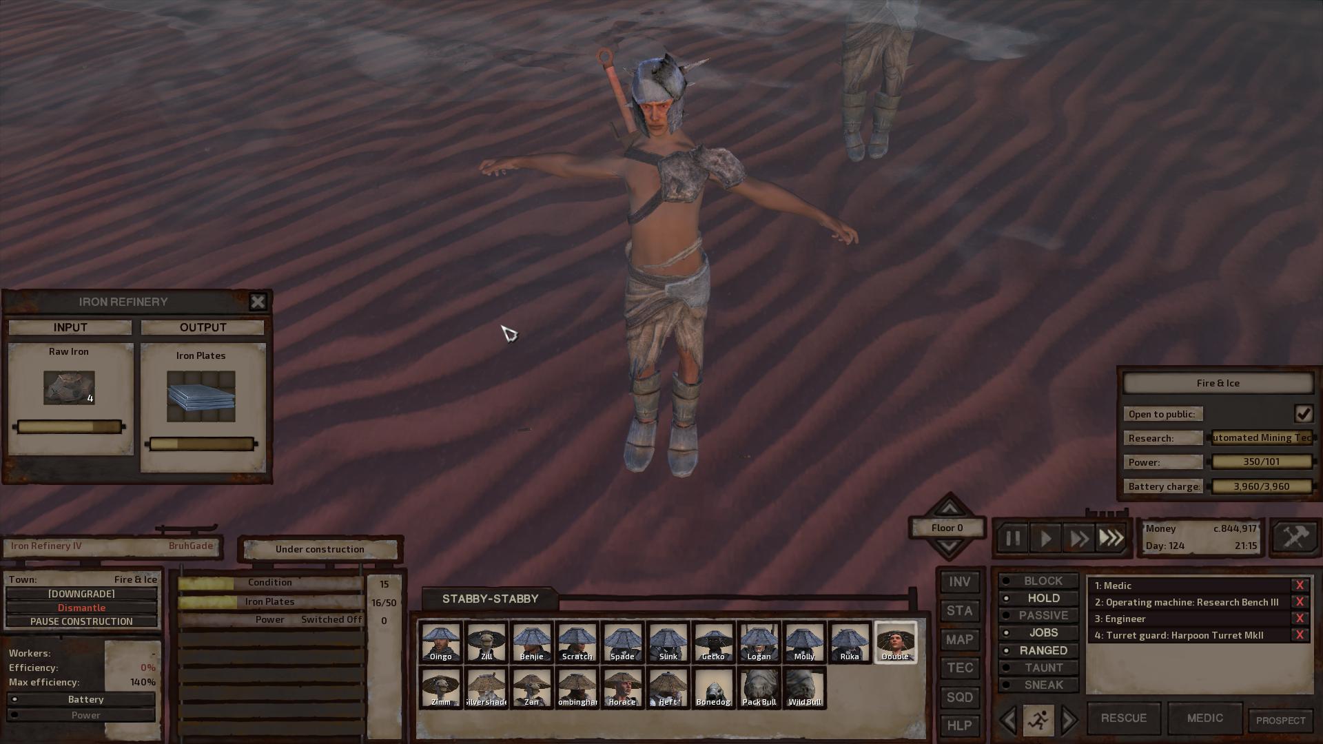 I harponed a bandit so hard , he Tposed r/Kenshi
