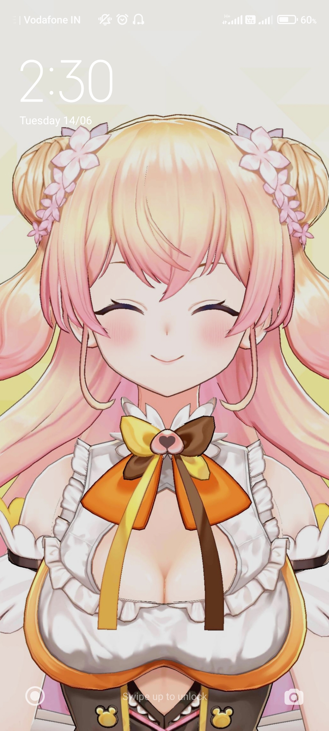 how to change this clock colour on lock screen or suggest some theme to