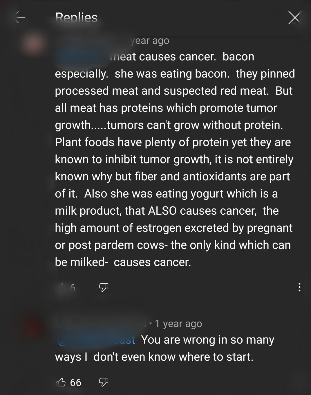 Meat causes cancer r/confidentlyincorrect