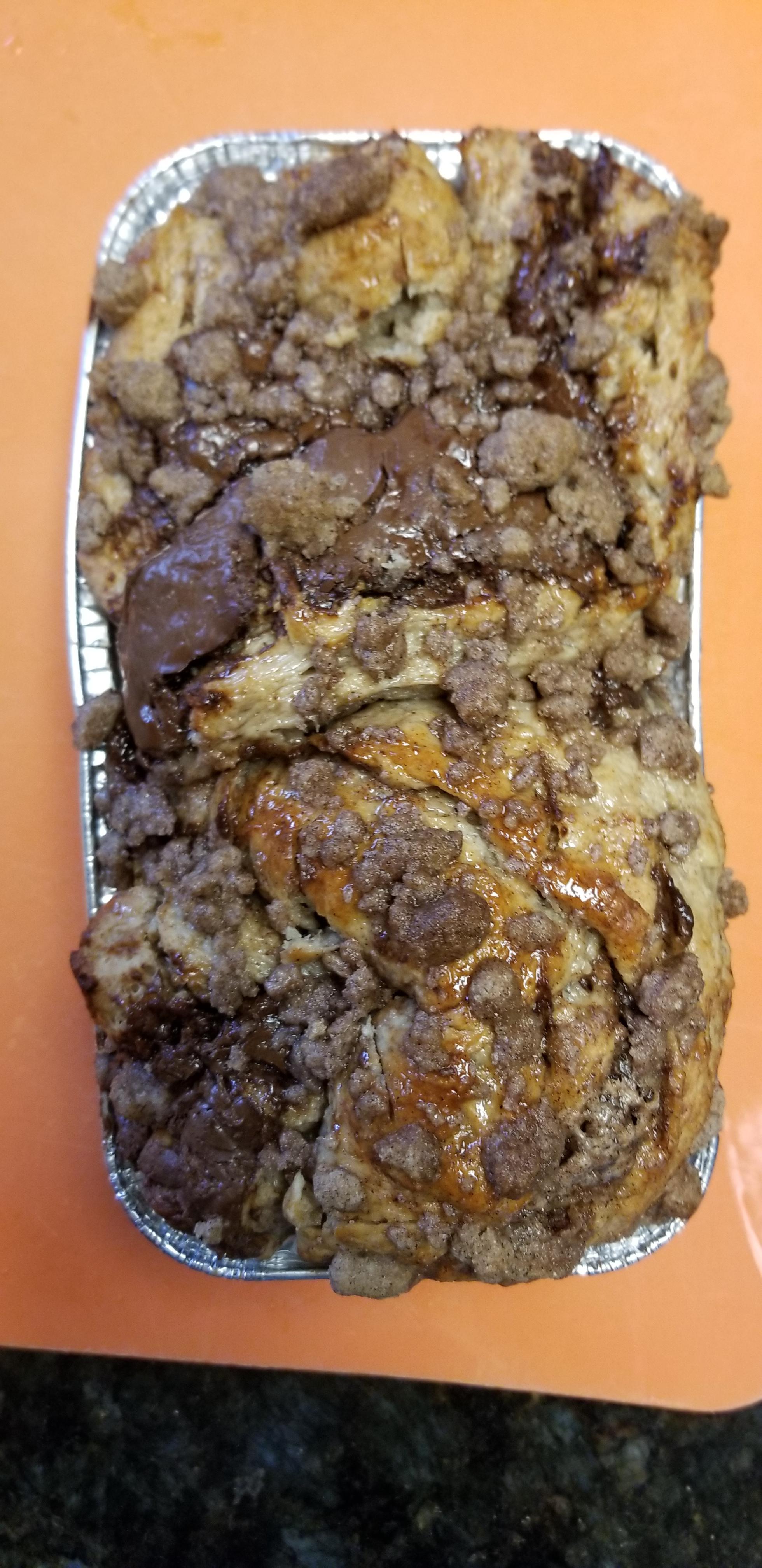 Chocolate Babka NYT recipe; I added cinnamon and subbed Nutella for