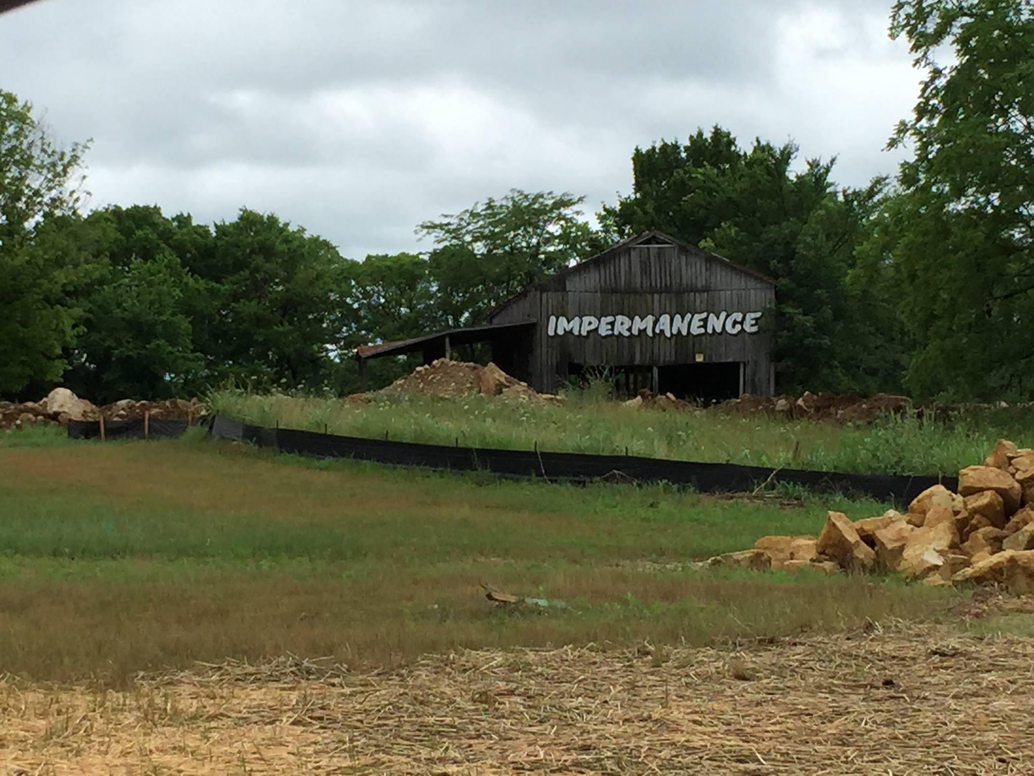 Impermanence Barn, June 2015, anyone know the story? This was standing