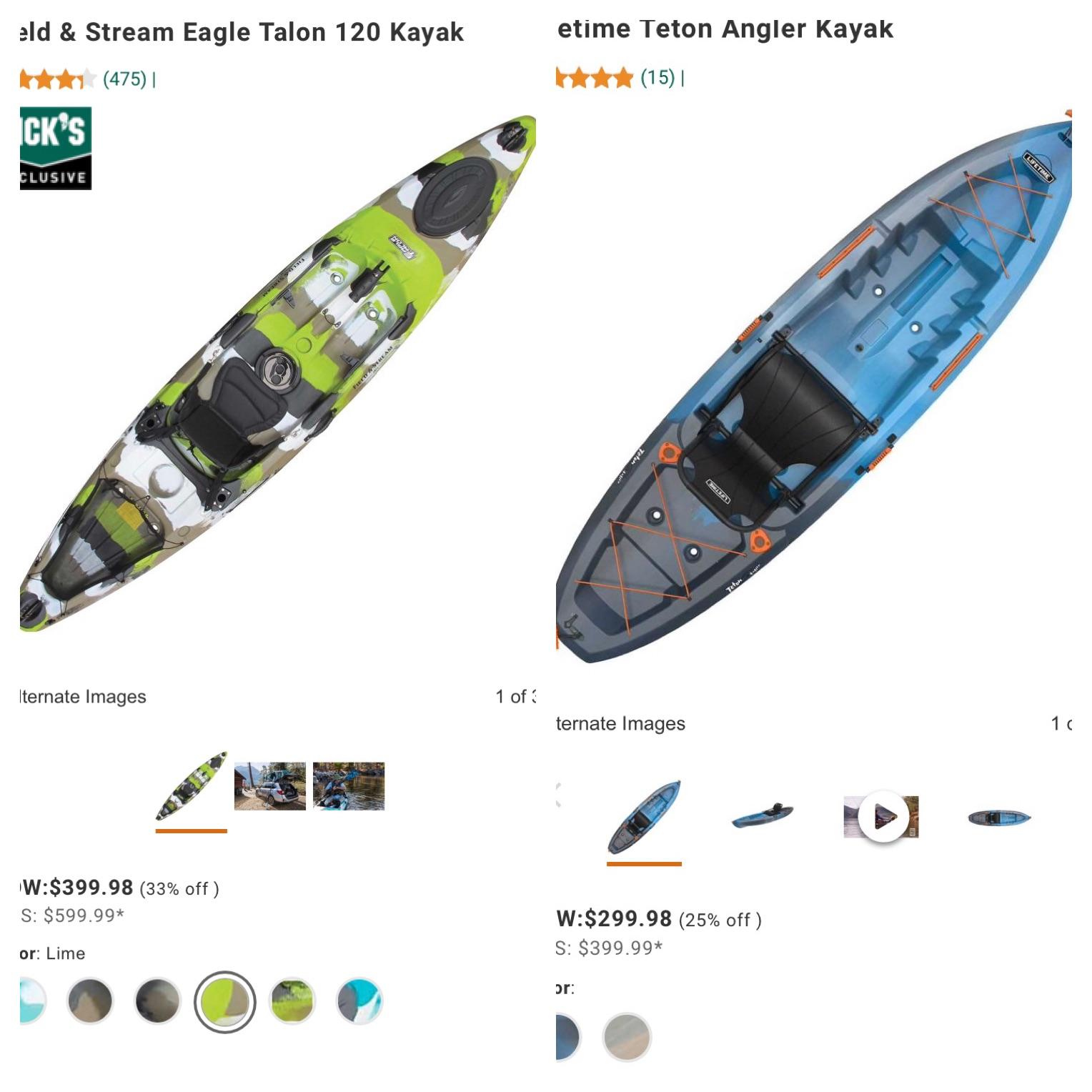 Eagle Gallery Field And Stream Eagle Talon 12 Kayak