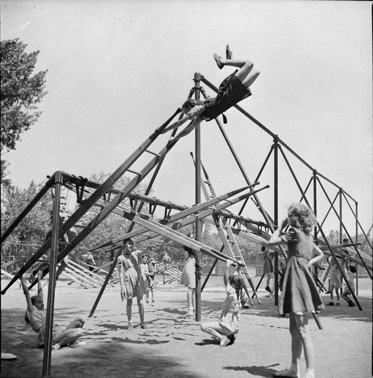 Montreal playgrounds back in the 1950's were surprisingly extreme r