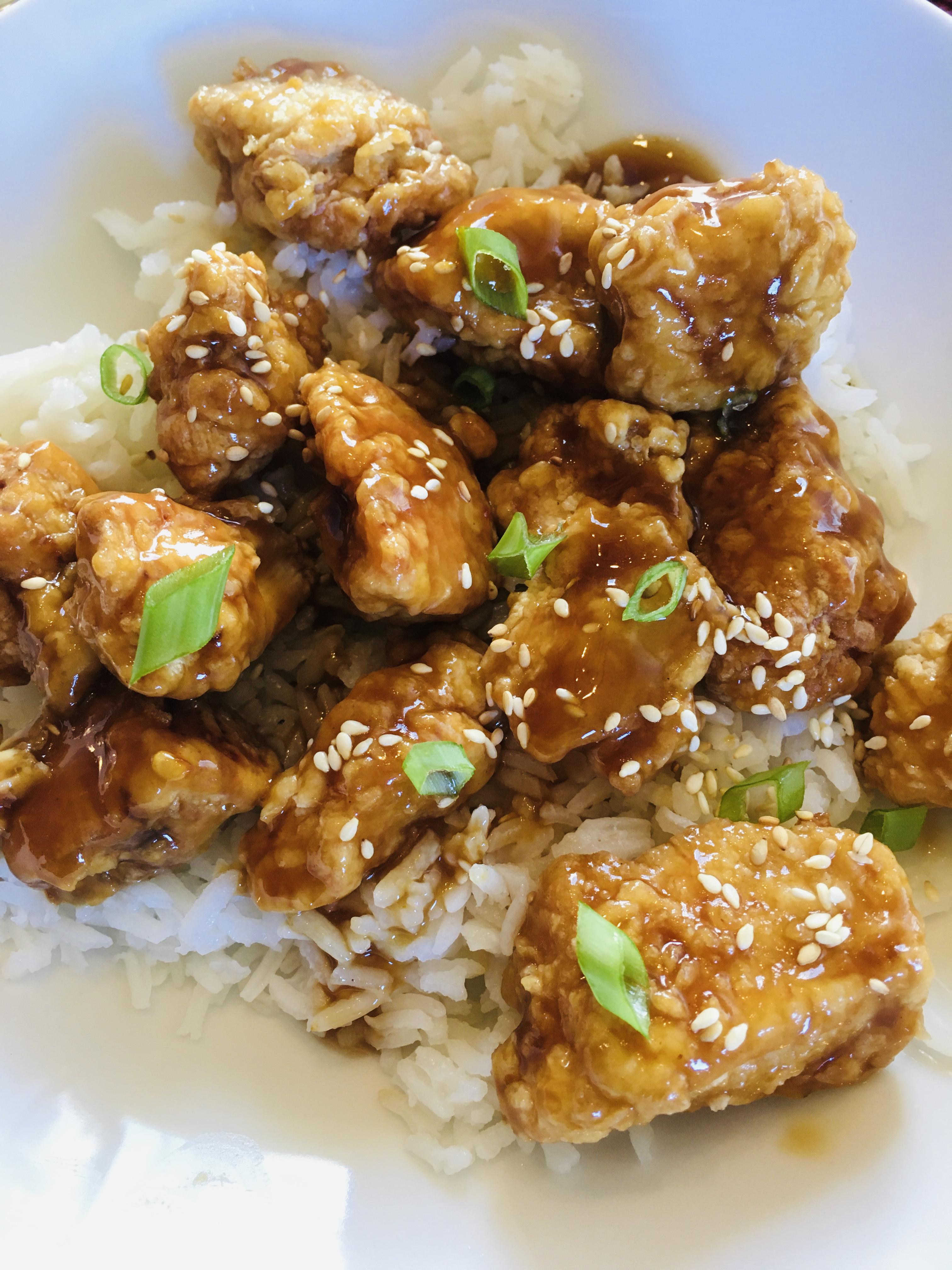 [Homemade] Crispy Orange Chicken r/food
