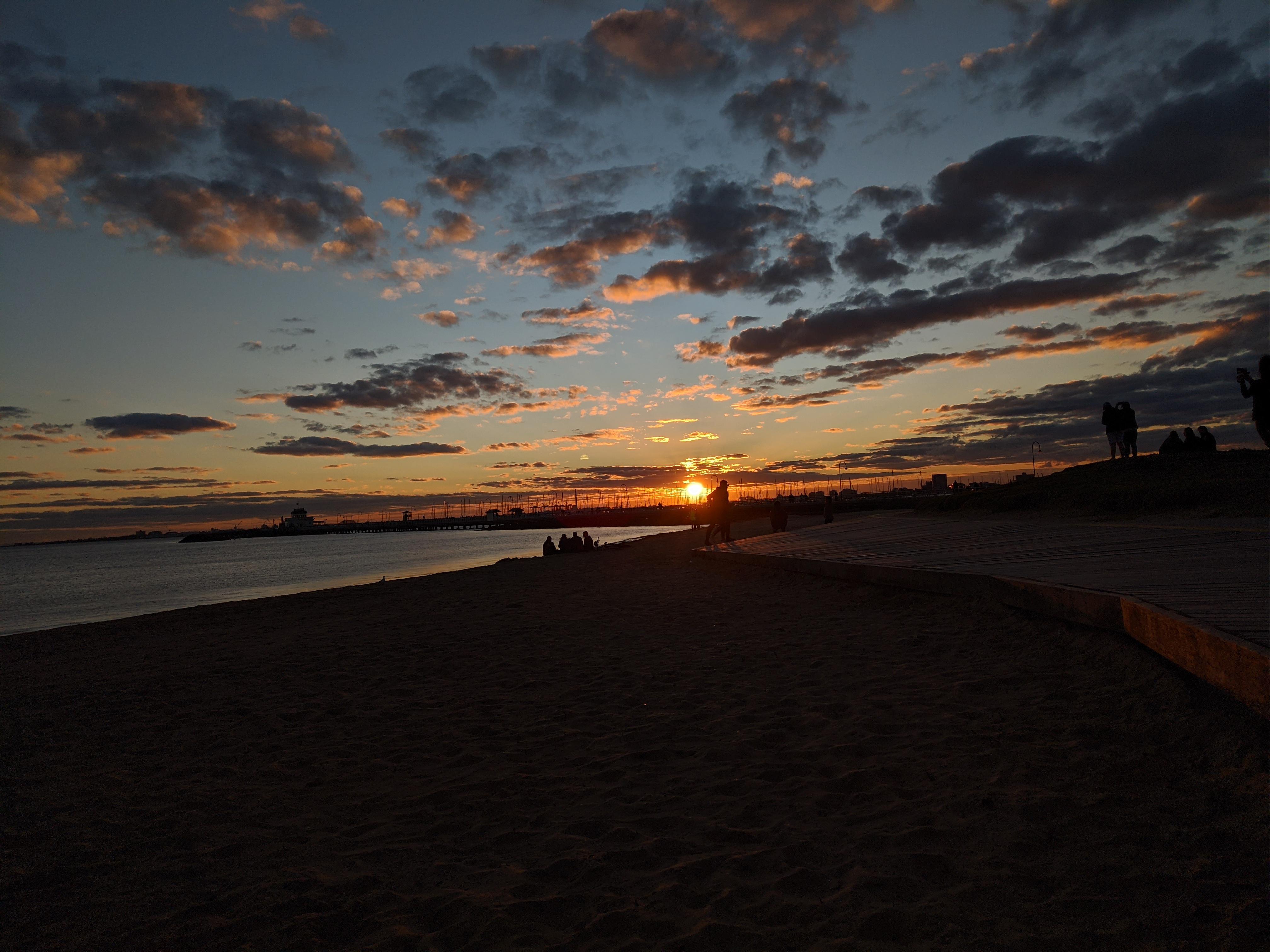 St kilda beach, Melbourne Australia. Unedited on HTCU11