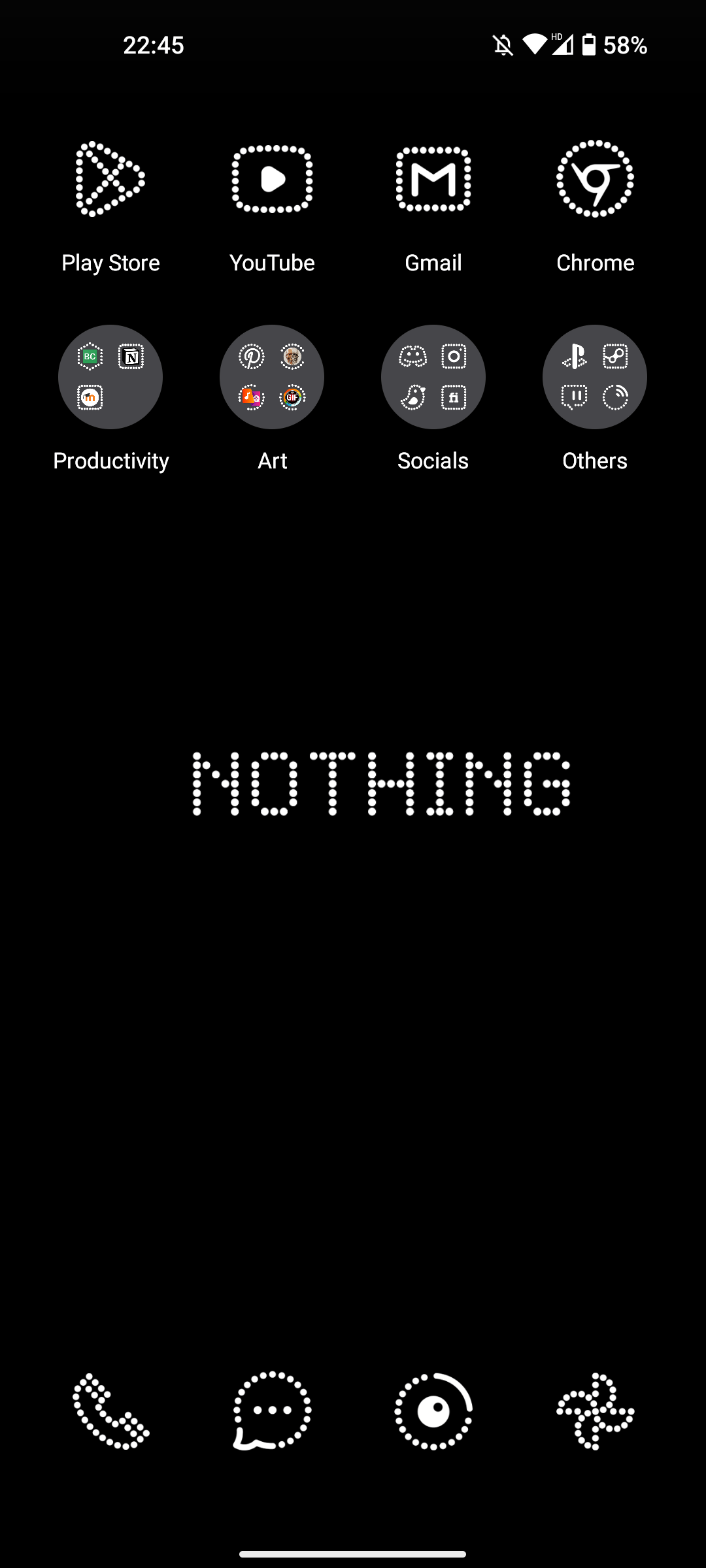 Wallpaper not centered r/NOTHING