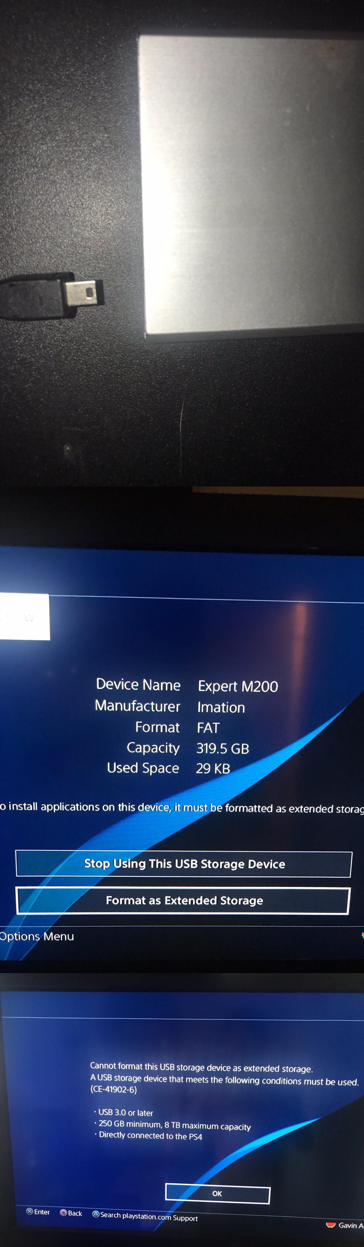 [Image] Can someone help me figure out why my external hard drive isn’t