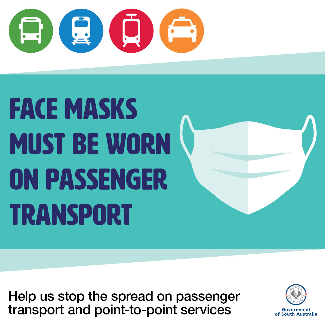 Remember that face masks are compulsory in and around public transport