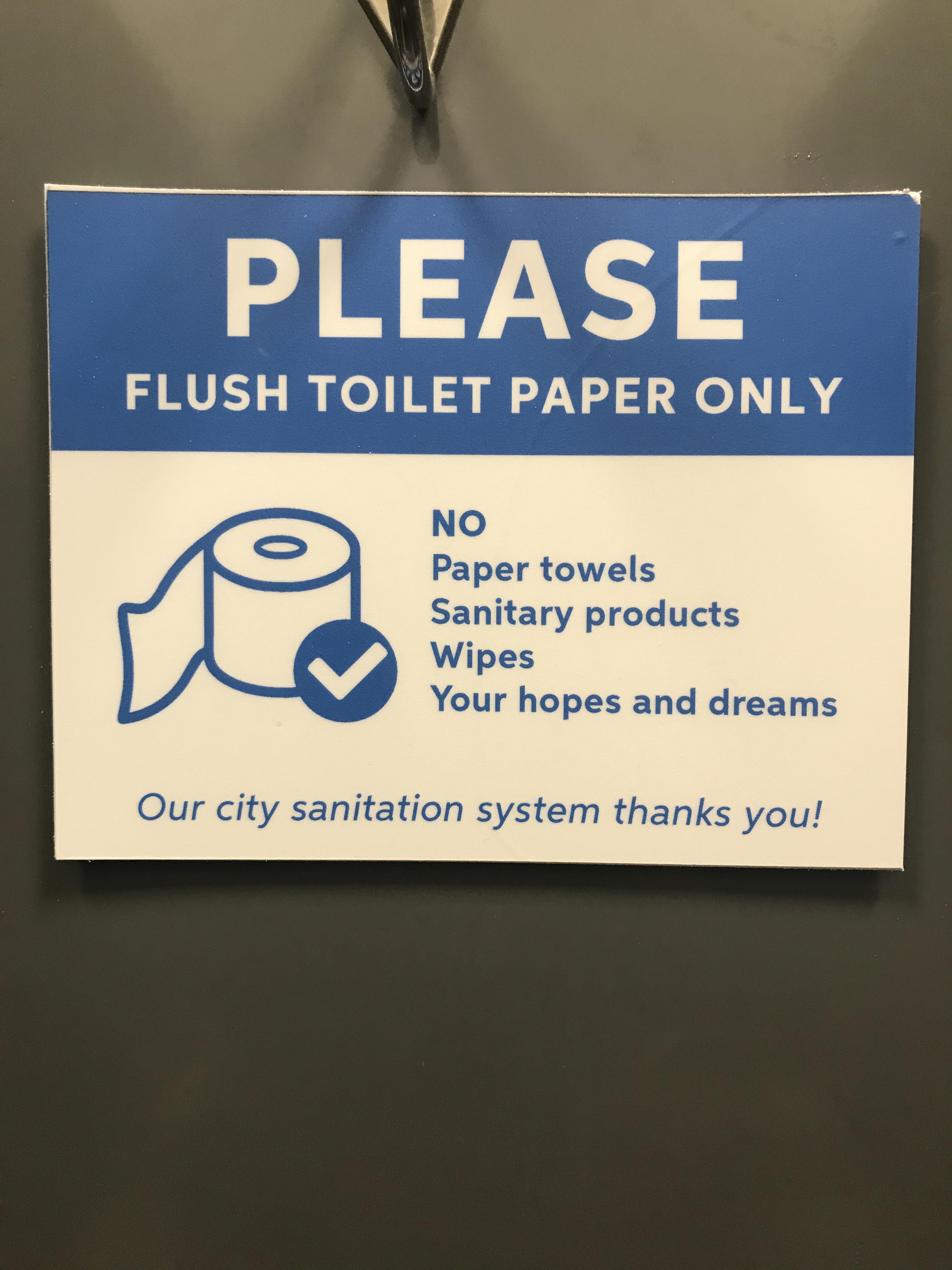 This sign in the restroom at my workplace r/mildlyinteresting