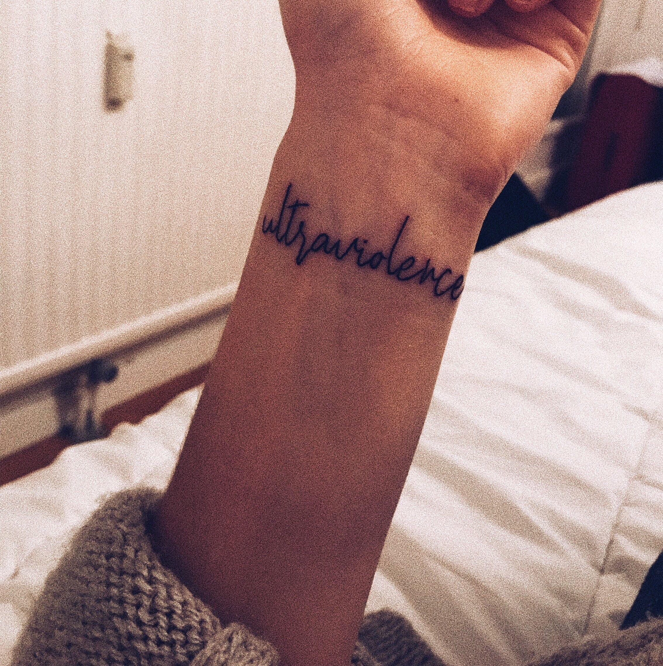 Lana Del Rey Hand Tattoo Font