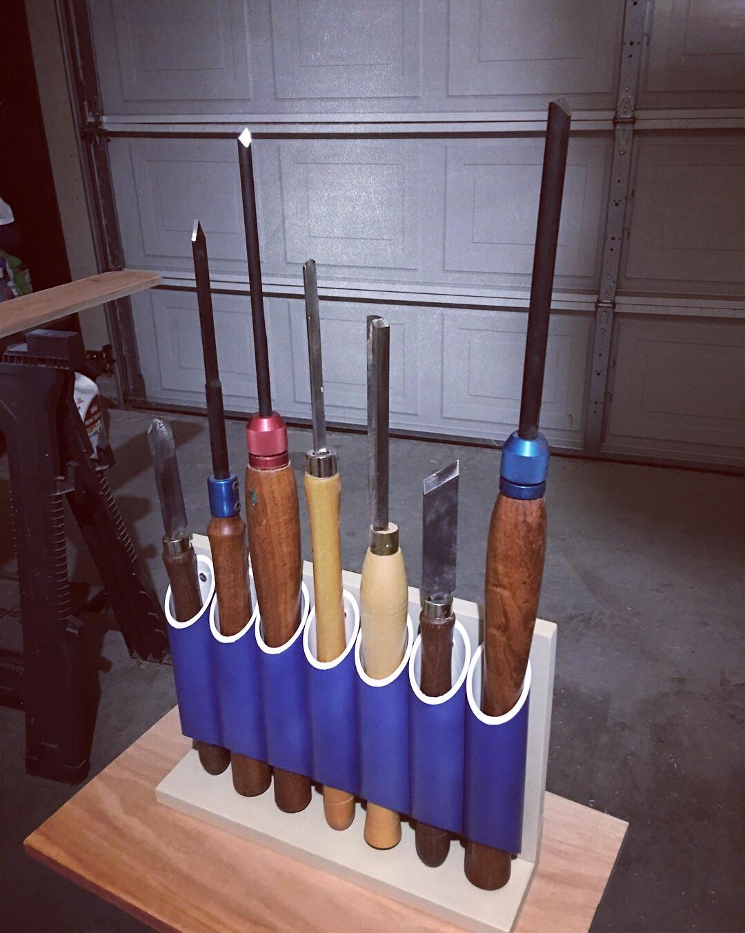 PVC Tool Rack r/turning