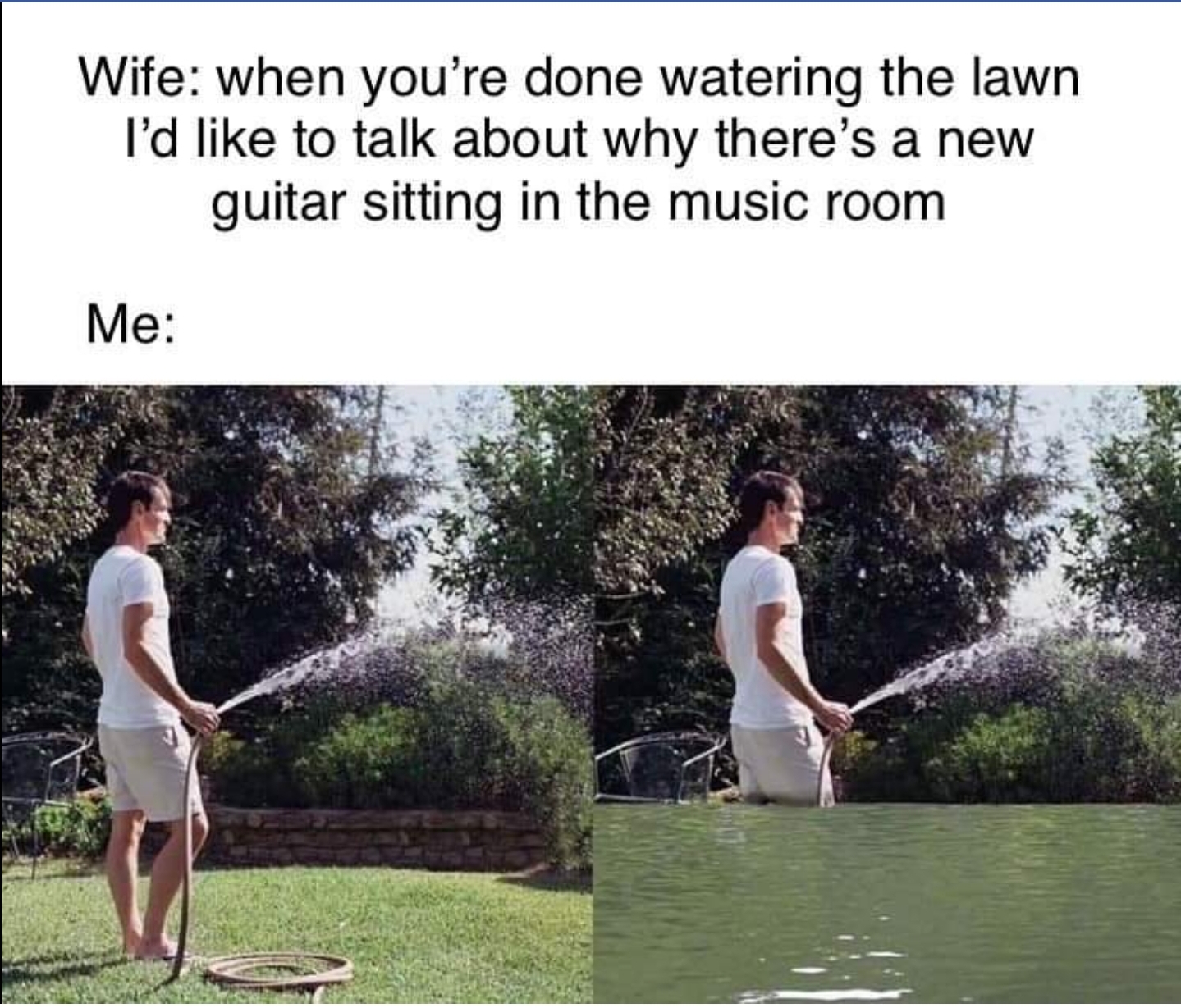 I think I'll water the neighbors lawn too... r/memes