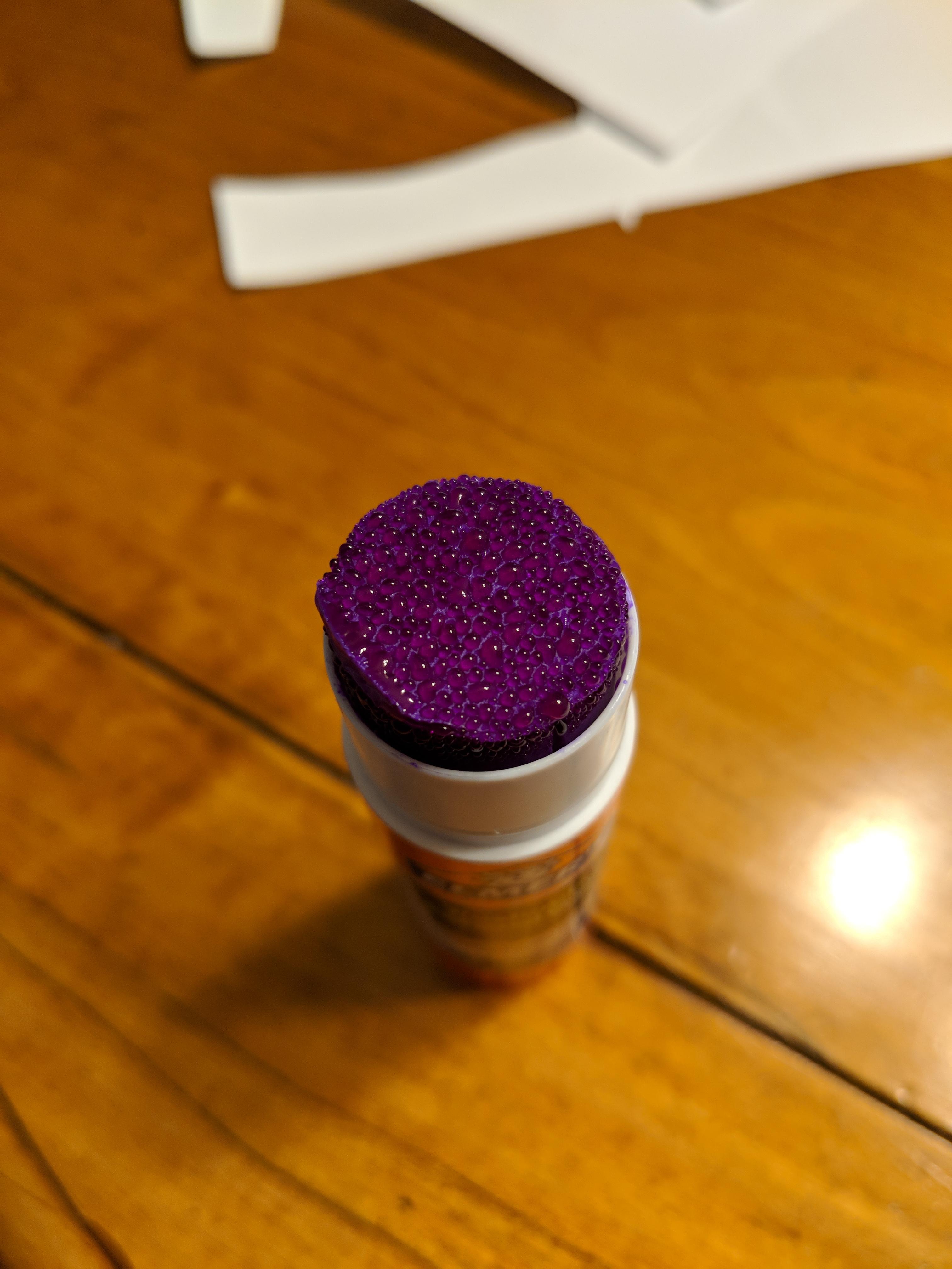 Glue stick caught in the act of drying out r/mildlyinteresting