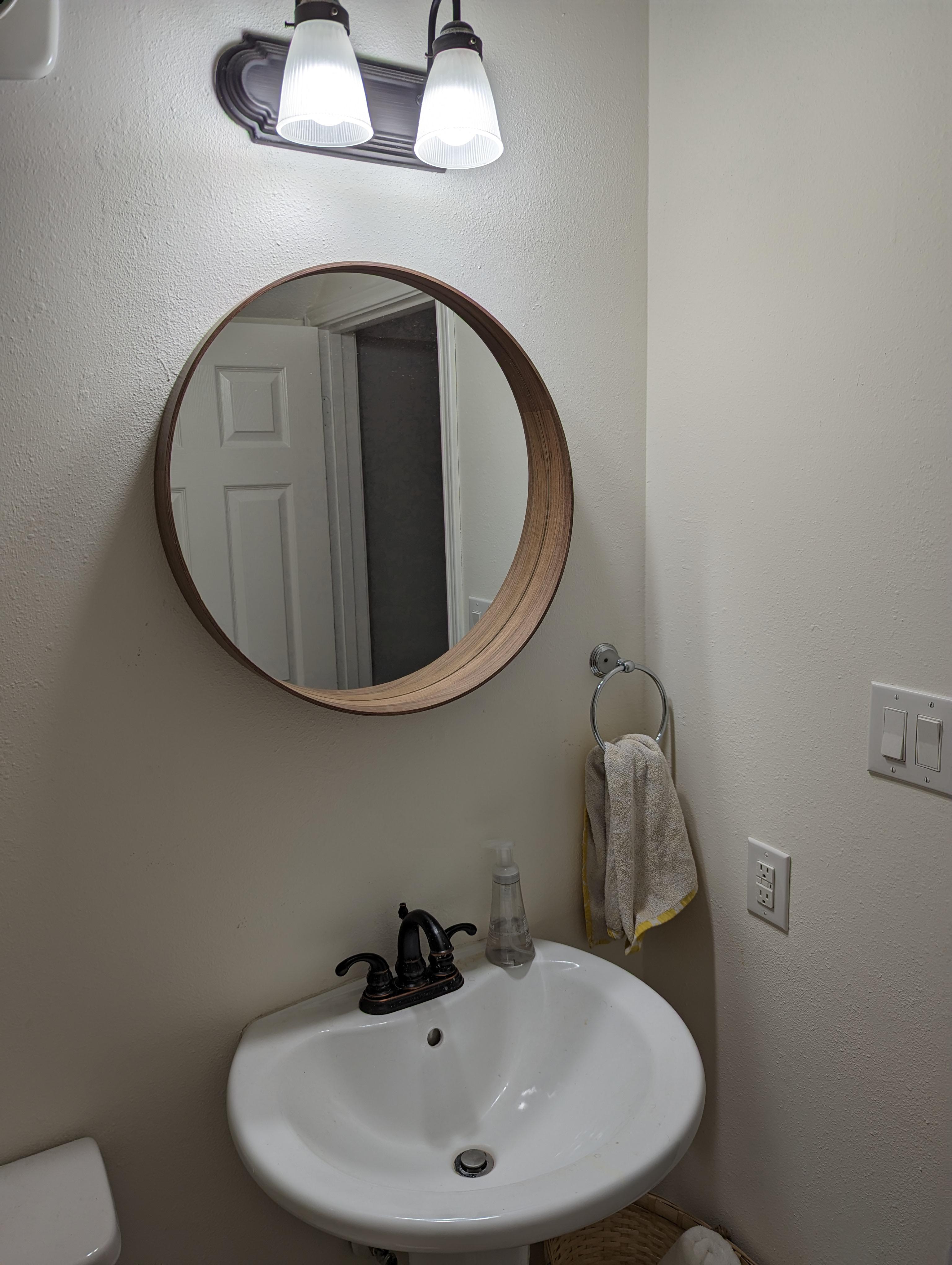 Is our bathroom mirror too high? r/DesignMyRoom