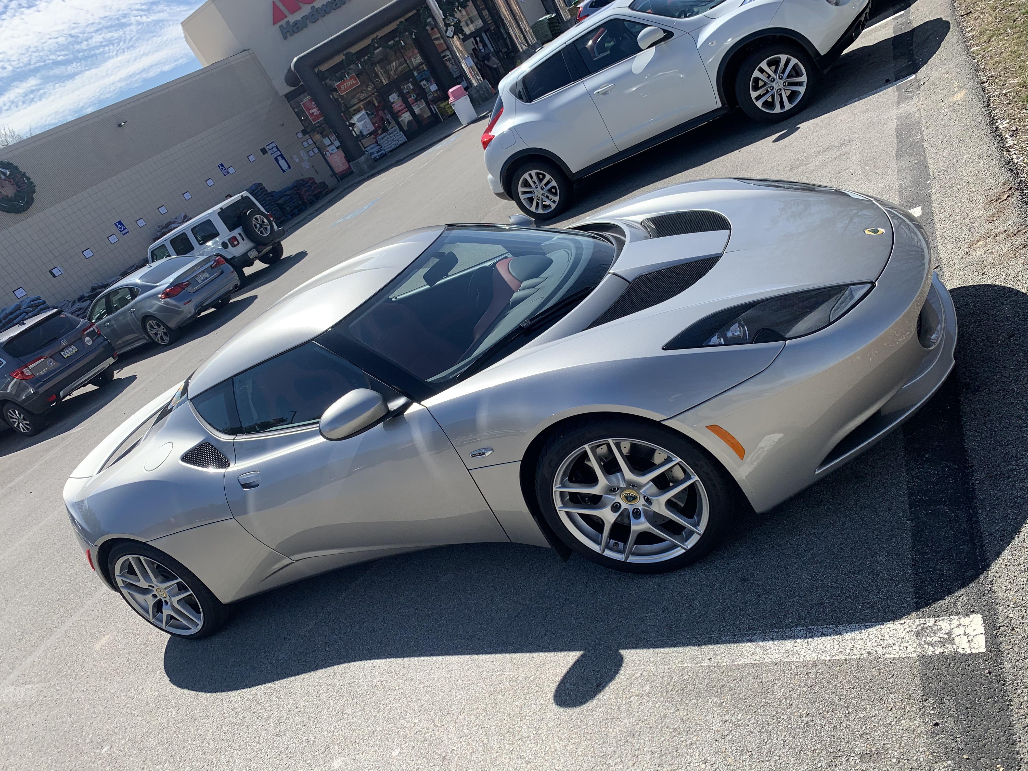 Someone just driving their [Lotus Evora] to the hardware store