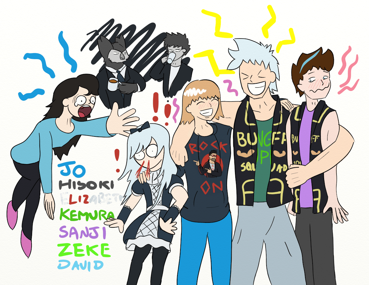 Said to post art here, so have a group pic! r/BokuNoMetaAcademiaDnD