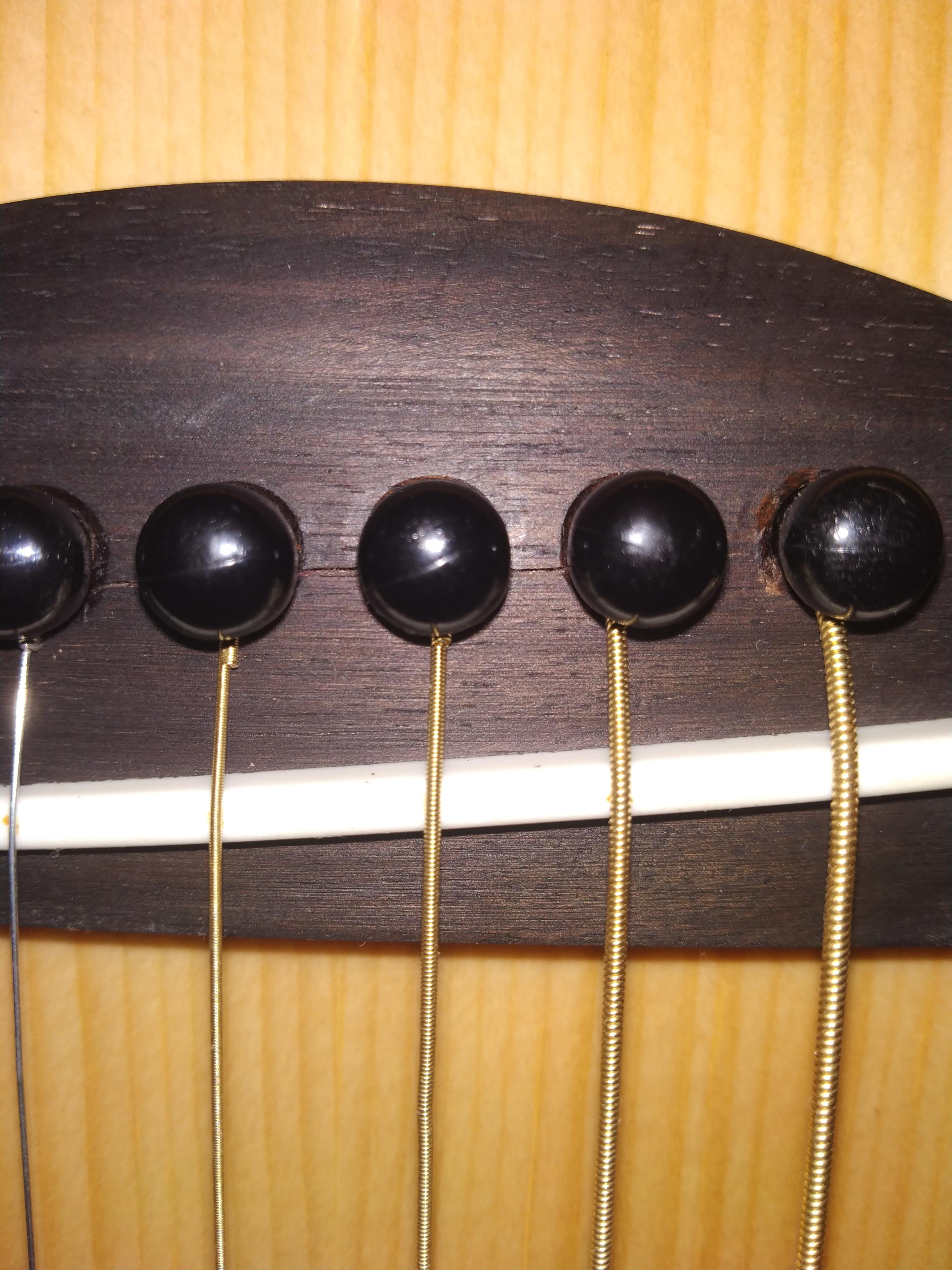 So I just noticed this crack on my guitar bridge. Should I be worried