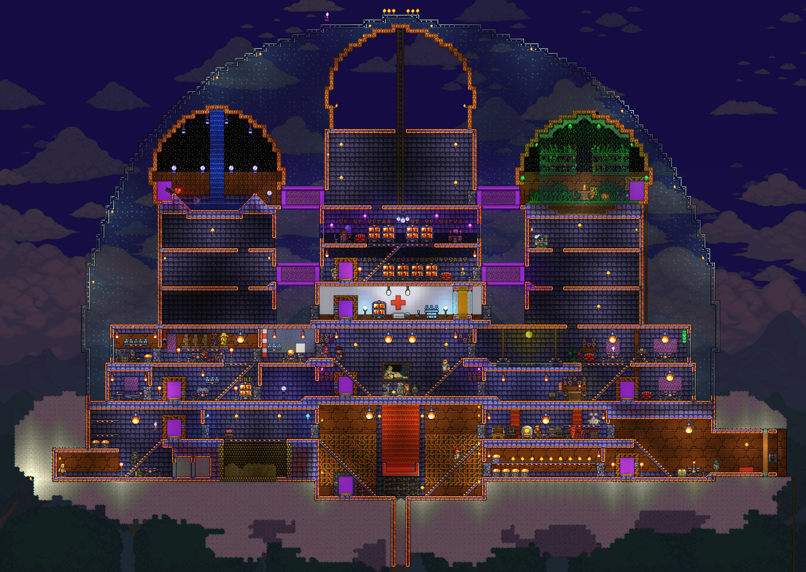 Flying Meteorite Space Palace (WIP) r/Terraria