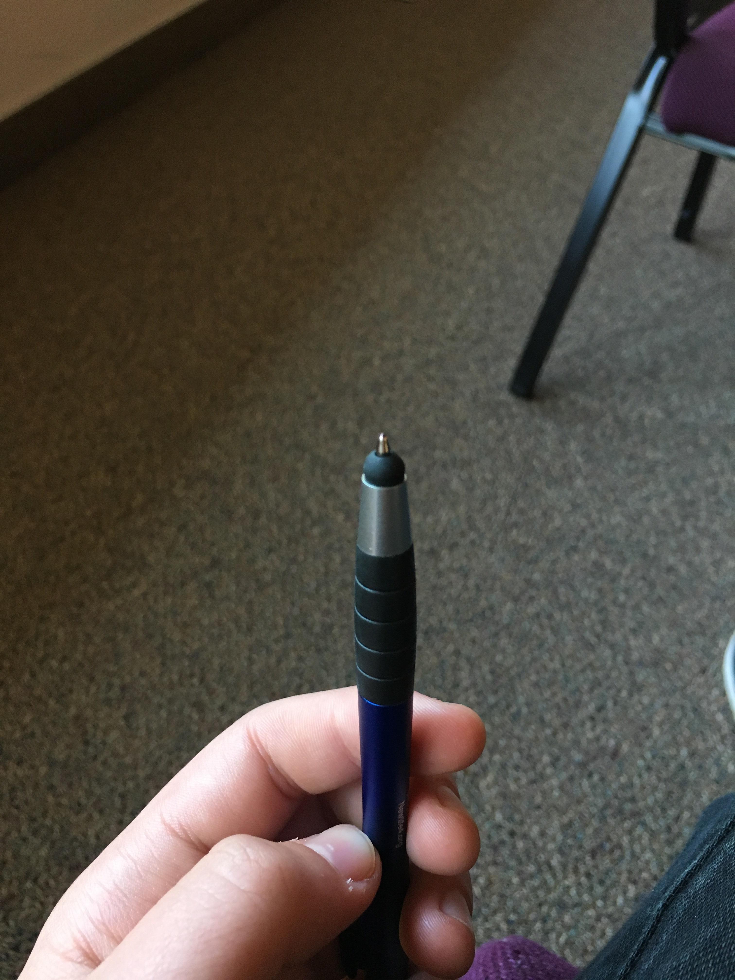 This is a normal pen that has a stylus built in to the tip. r