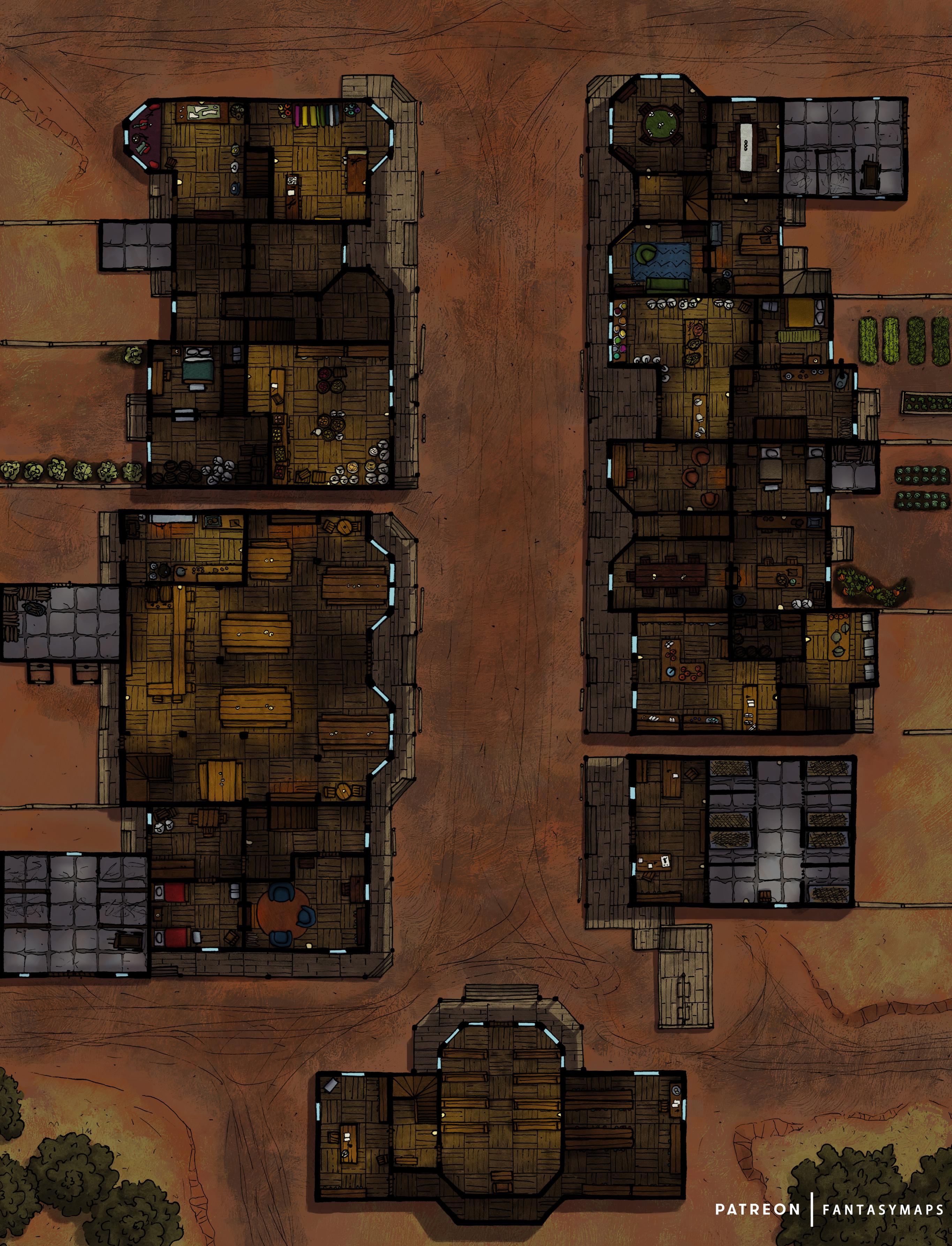 D&D Western Town Map Oc][Art] Wild West Town : R/Dnd