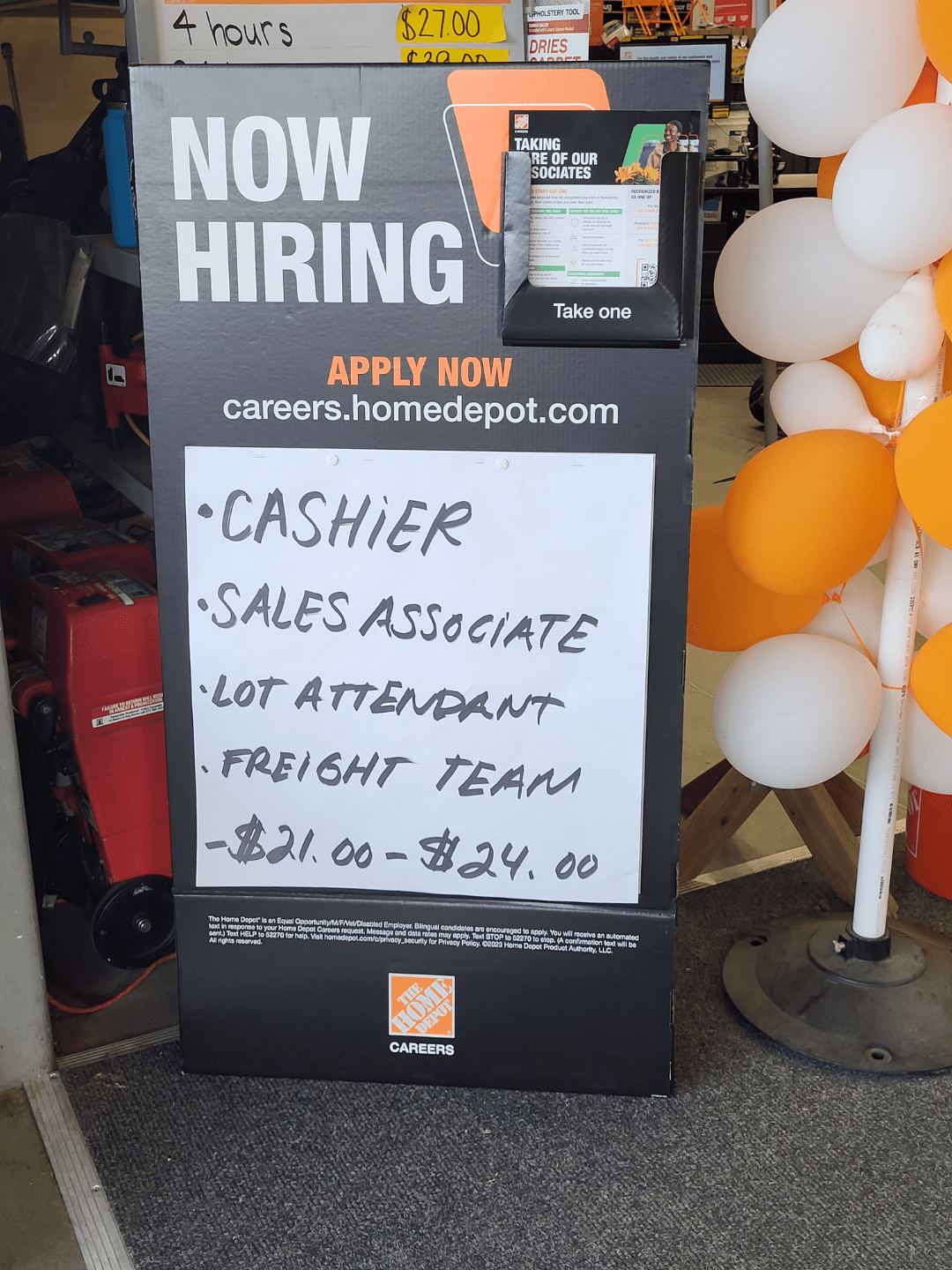 Our new starting rates r/HomeDepot