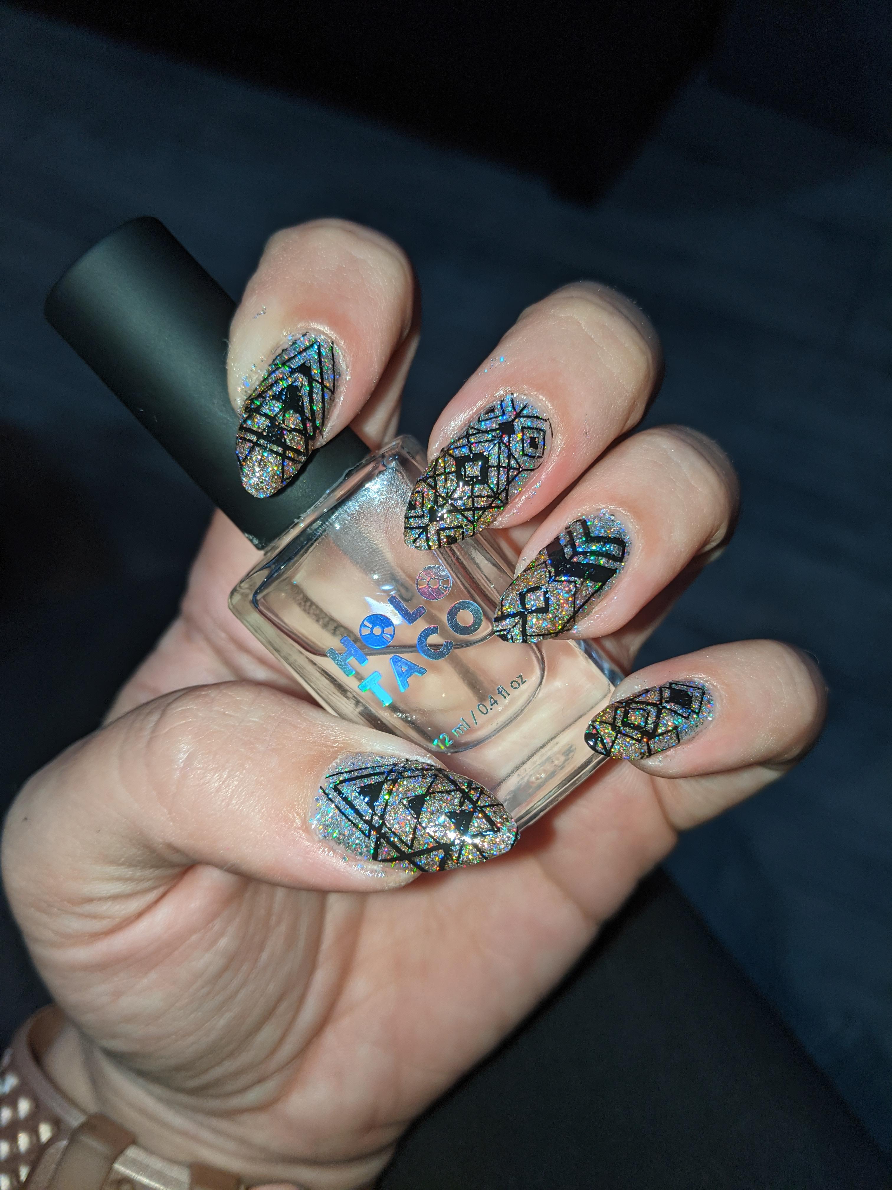 After my nail funeral from the other day, from the ashes arose this