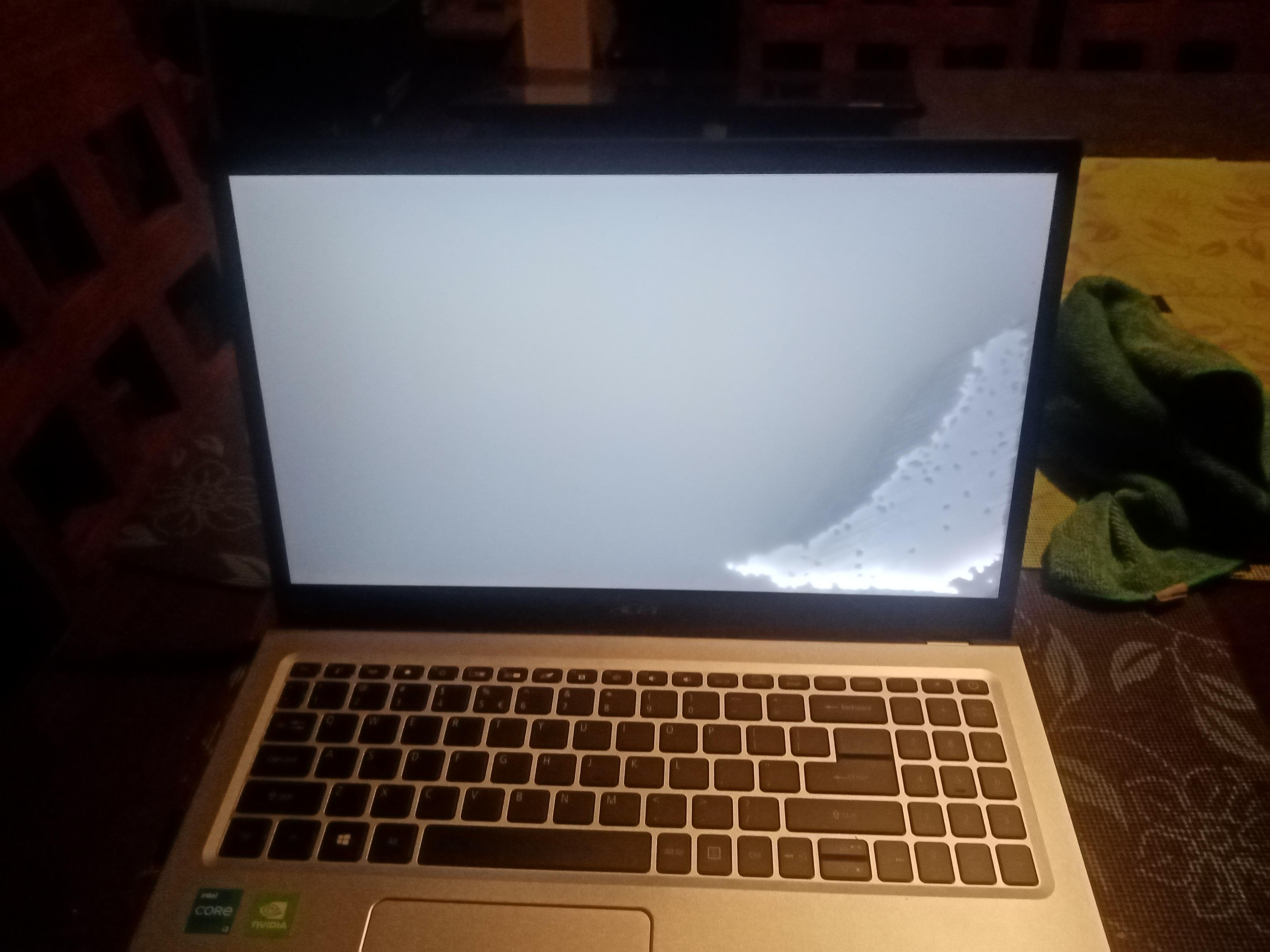 my laptop screen turned white r/pchelp