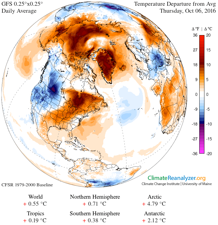 Extremely Warm temperatures in Michigan, the Eastern portion of the US